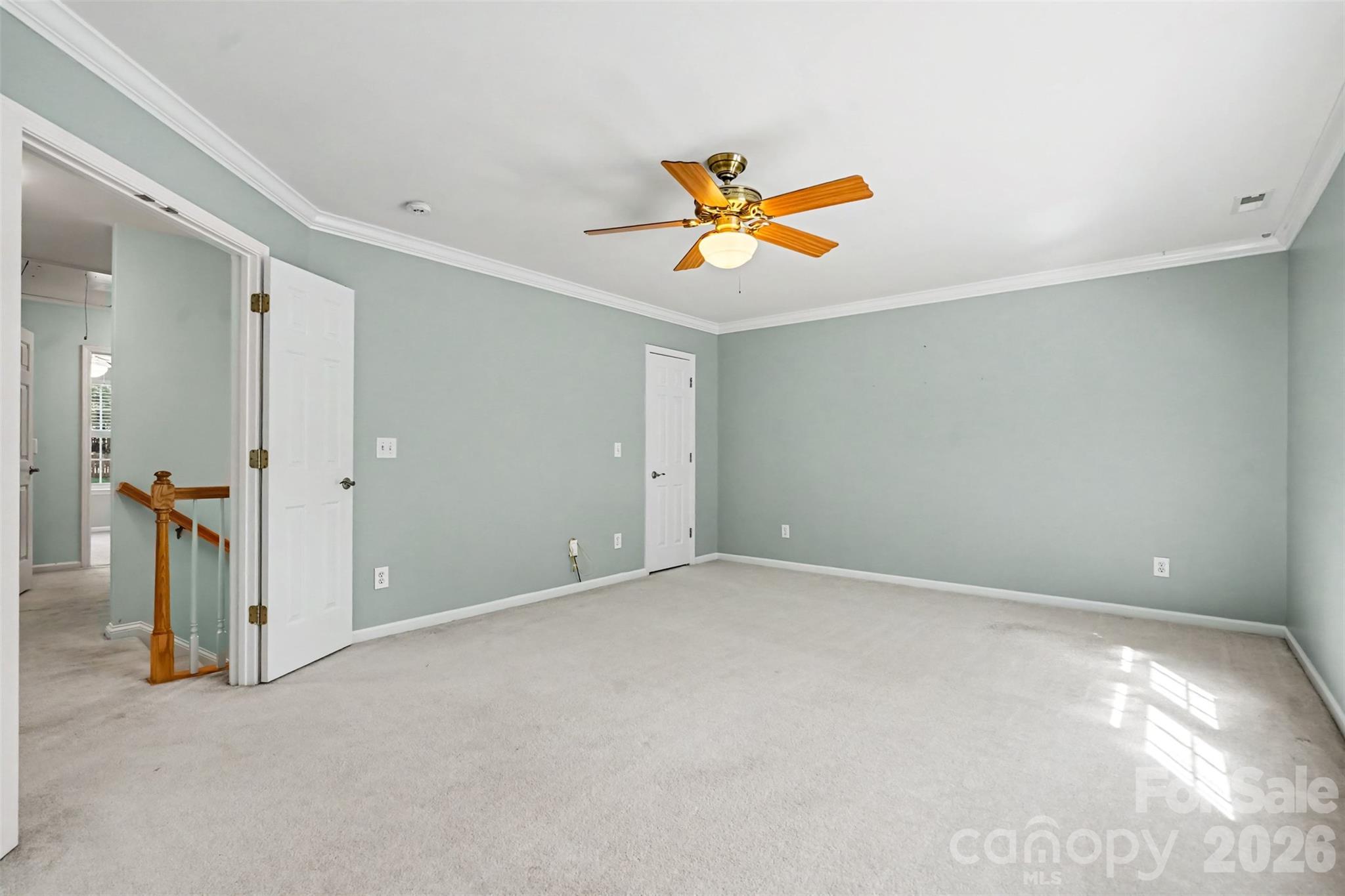 Huge bonus room/4th br with double doors, ceiling fan. - 4104 Bamborough Drive, Fort Mill