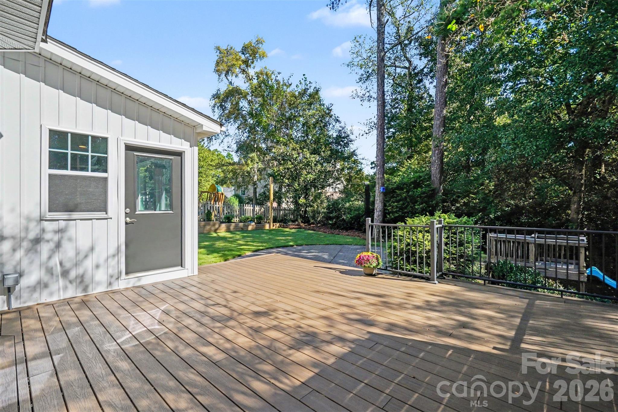 Large deck and stone patio for entertaining. - 4104 Bamborough Drive, Fort Mill