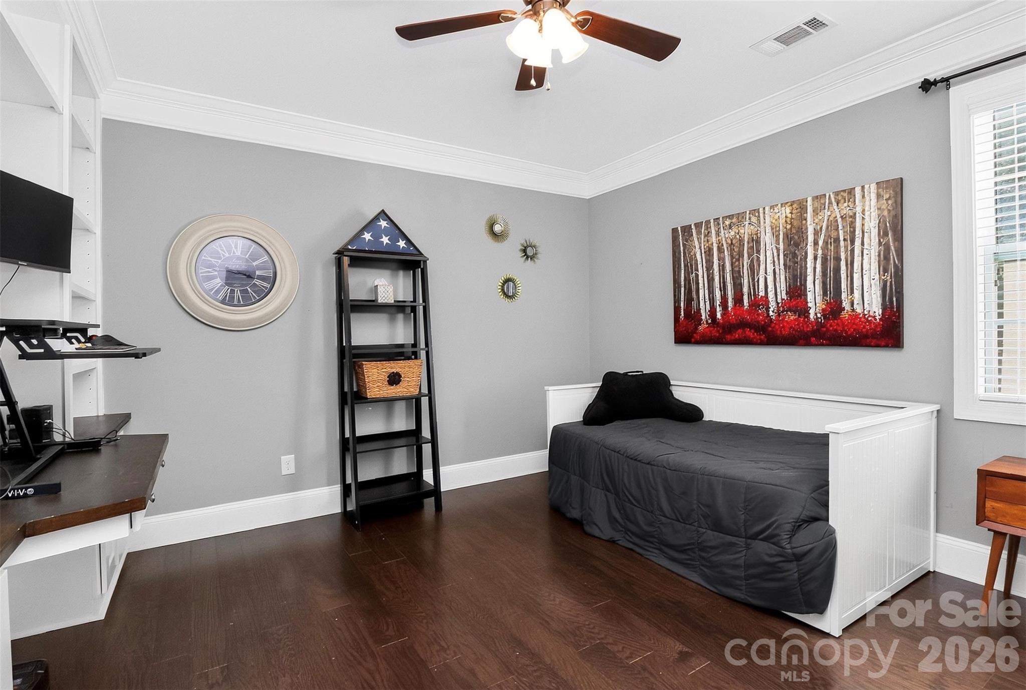 Guest Bedroom on the main level. - 1550 Millbridge Parkway, Waxhaw