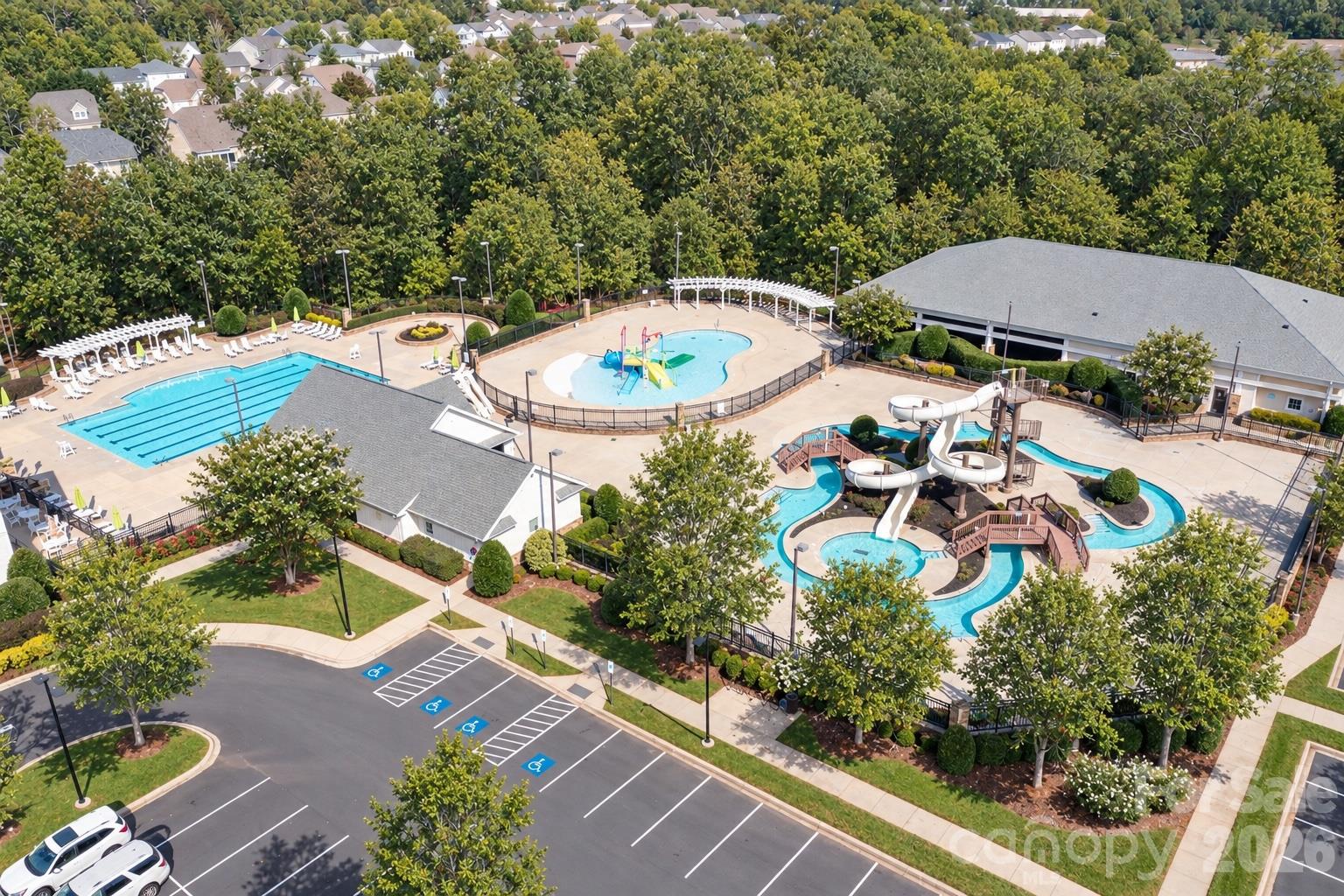 Millbridge community water slide and lazy river. Included with your HOA. - 1550 Millbridge Parkway, Waxhaw