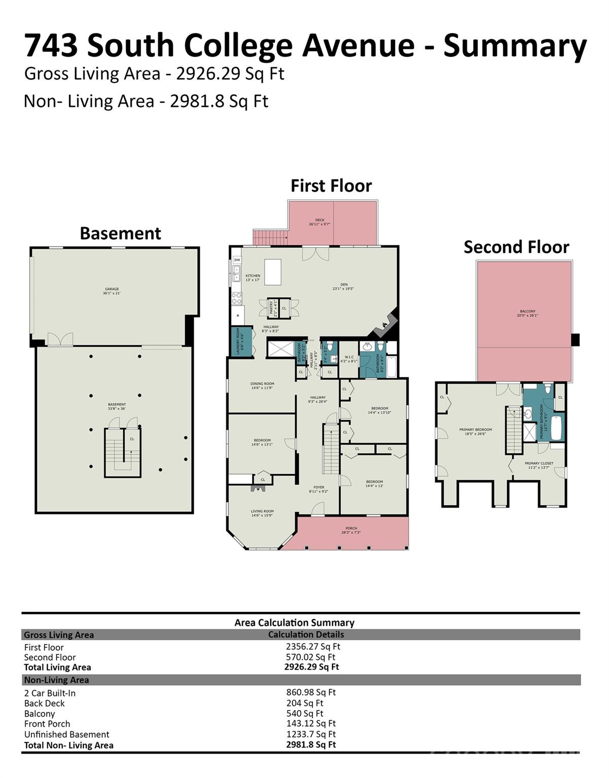 Floor Plan - 743 S College Avenue, Newton