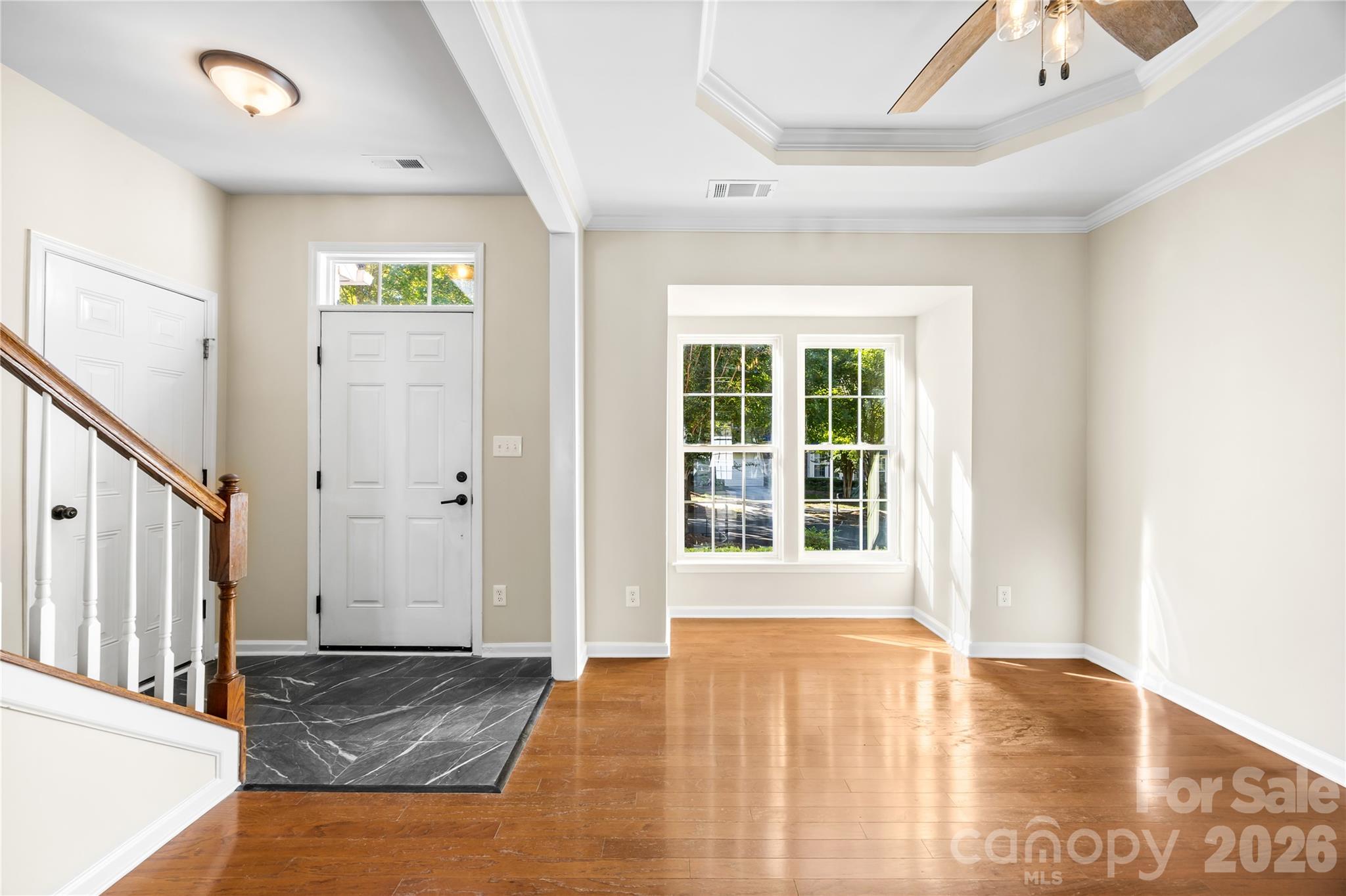 Foyer opens to dining room - 156 N Arcadian Way, Mooresville