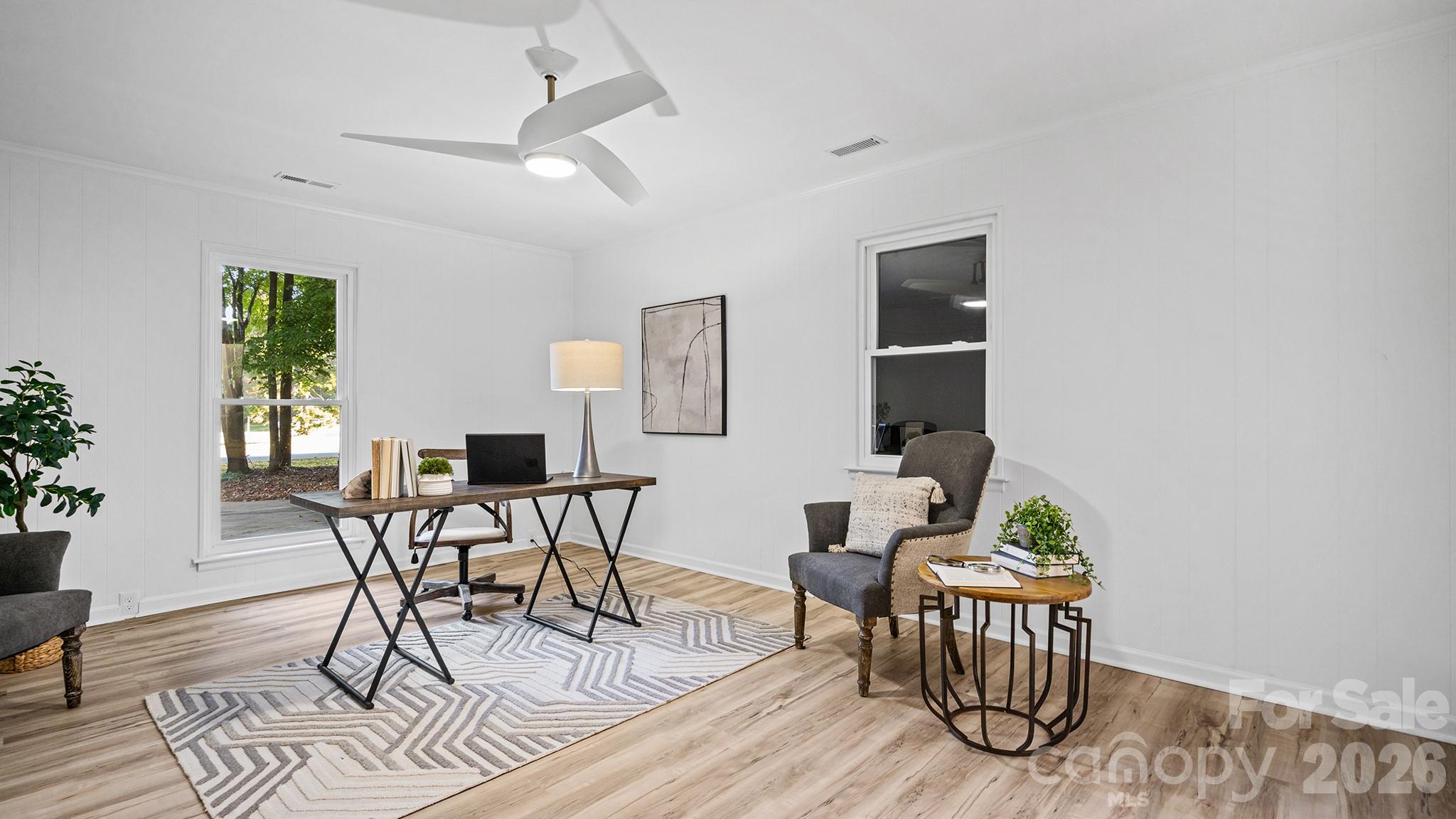 Highly Sought After Private Home Office Located off Living Room - 8001 Saddlehorse Lane, Charlotte