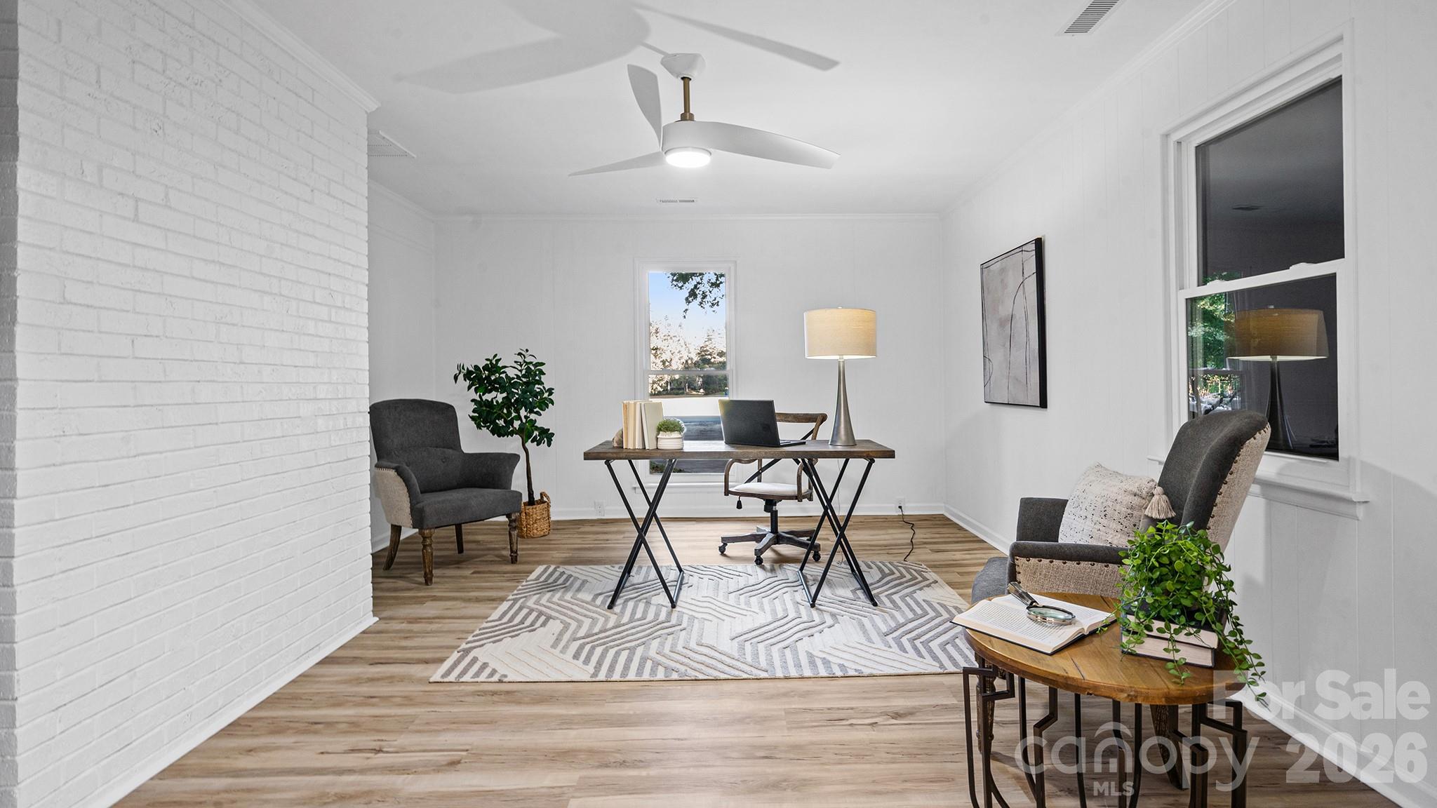The Home Office Offers Flexible Space to Meet Personal Needs (Den, Playroom, Workout Room, etc) - 8001 Saddlehorse Lane, Charlotte