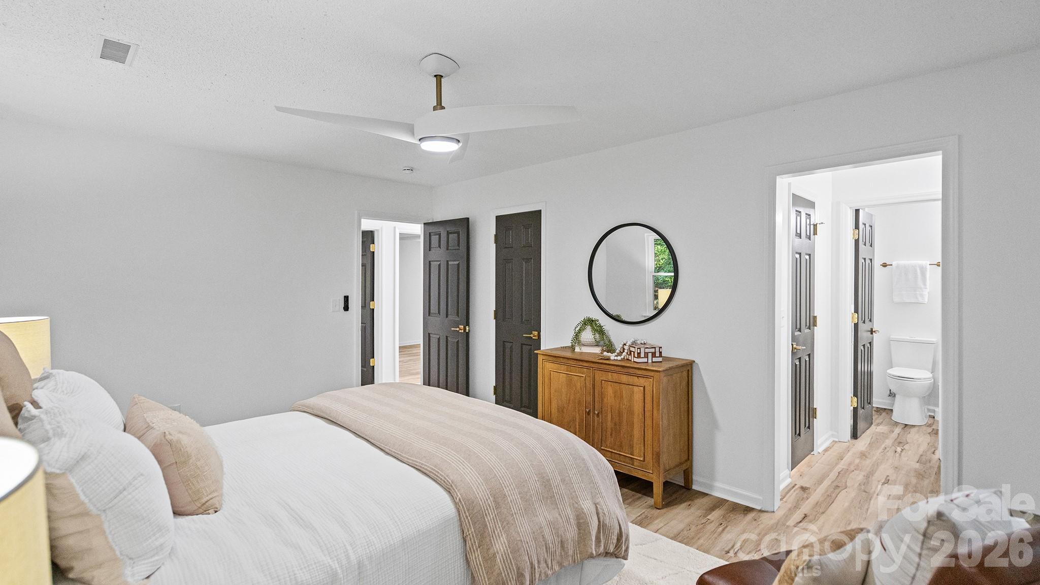 The Primary Bedroom Complete with Walk In Closet and Second Auxiliary Closet - 8001 Saddlehorse Lane, Charlotte