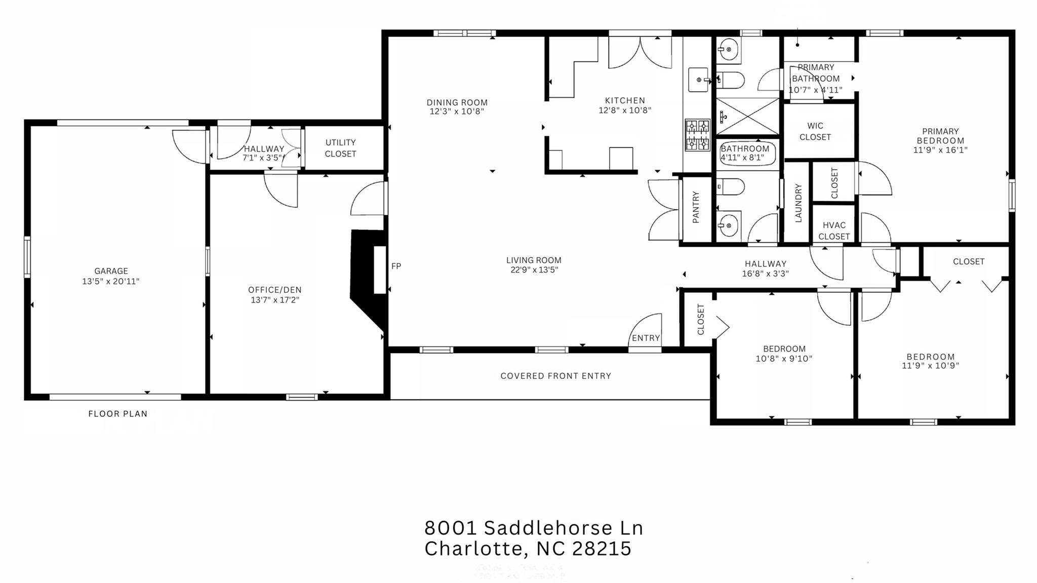 8001 Saddlehorse Lane - Floor Plan - 8001 Saddlehorse Lane, Charlotte