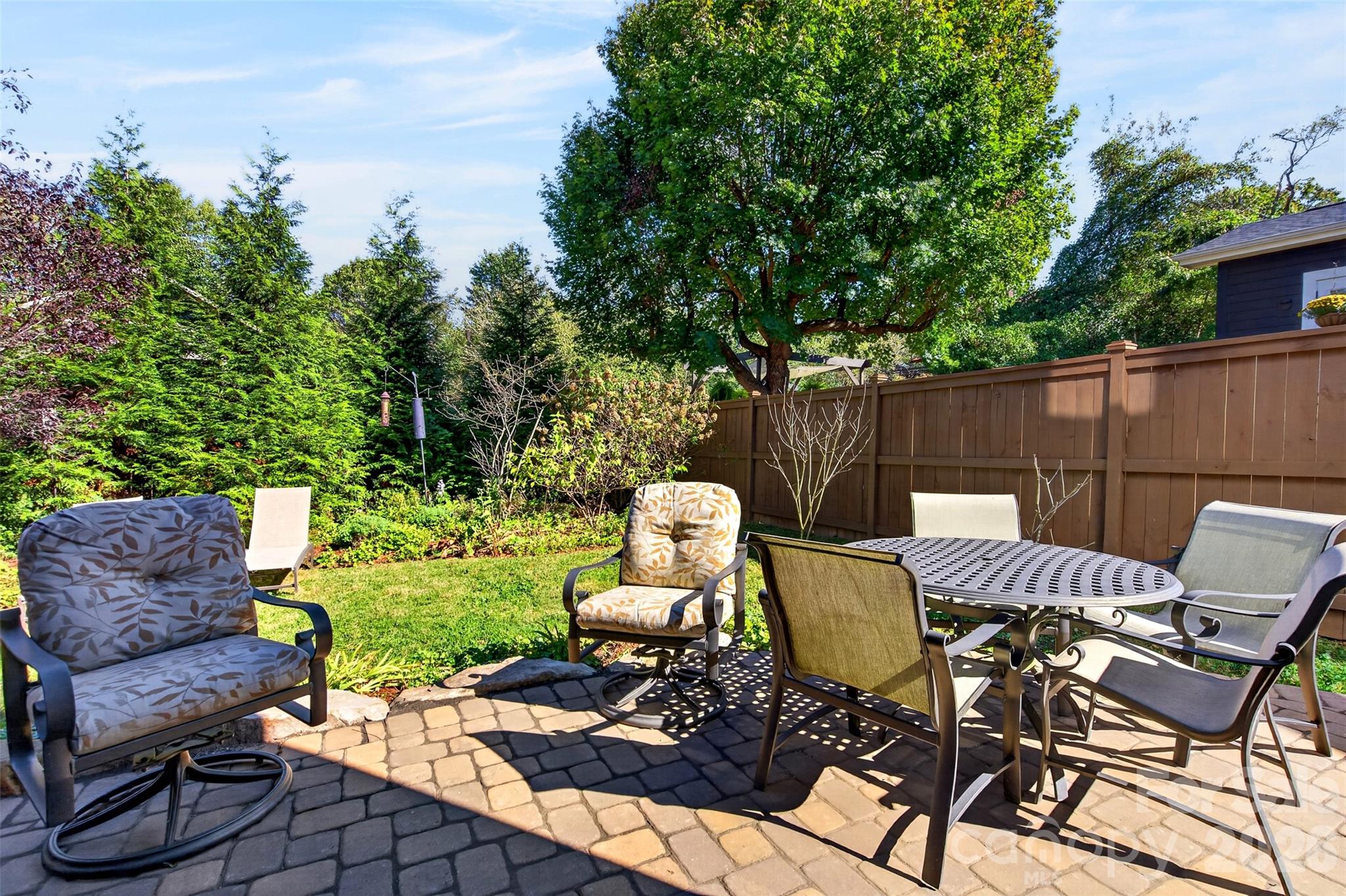 Backyard patio - 70 Garden Circle, Asheville