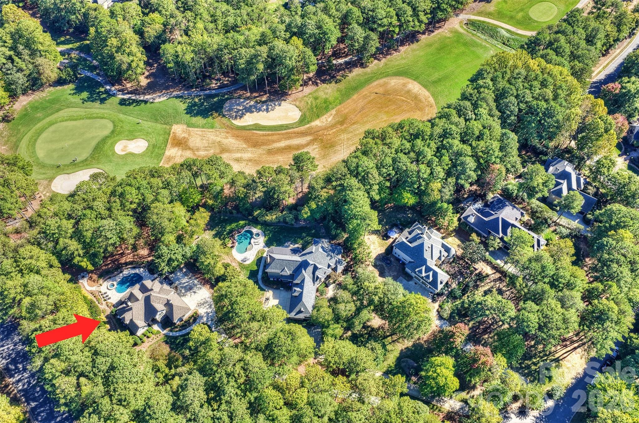 Golf Course Aerial View - 134 Wellfleet Lane, Mooresville