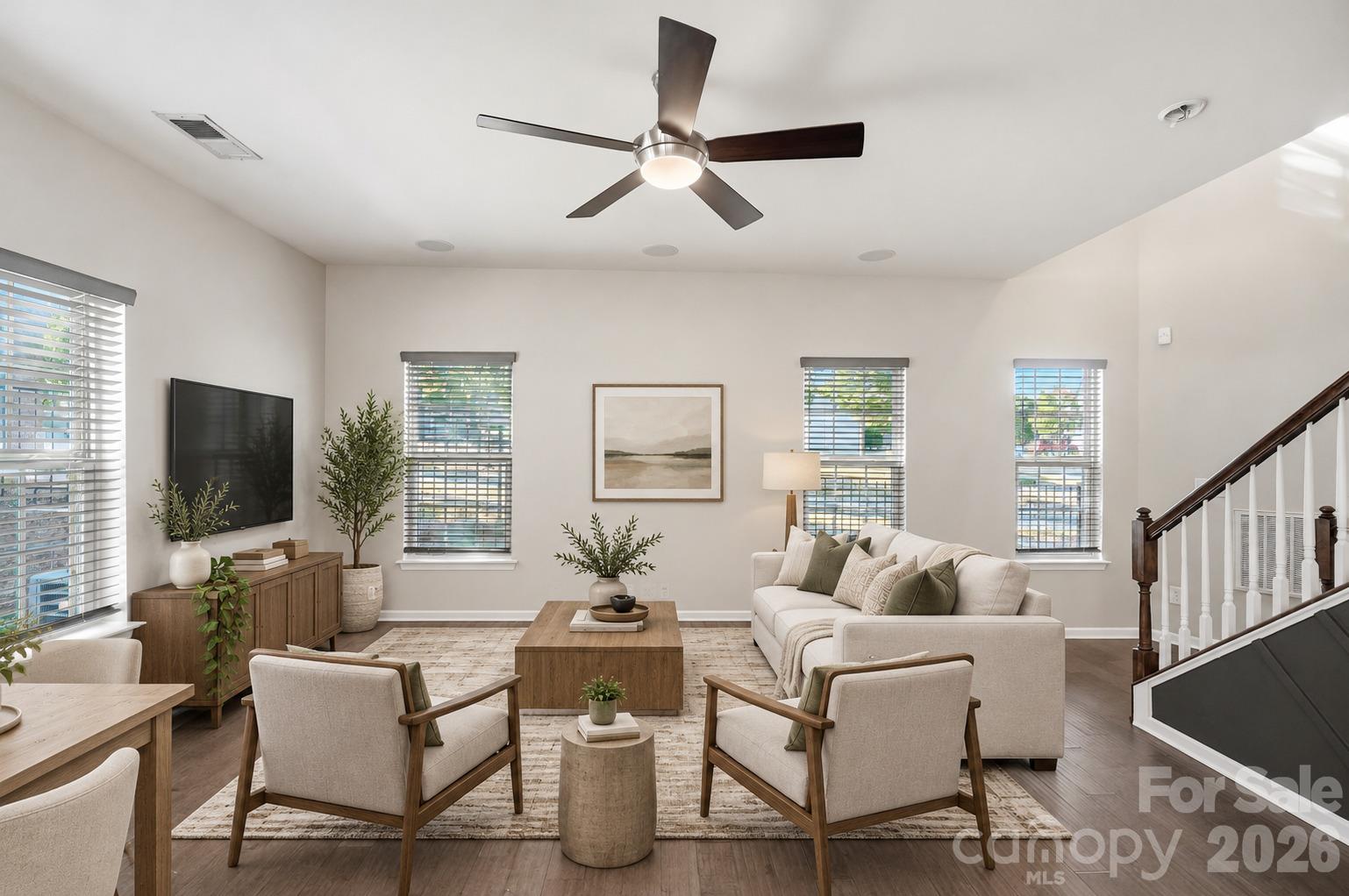 Virtually staged - 1823 Fleetwood Drive, Charlotte