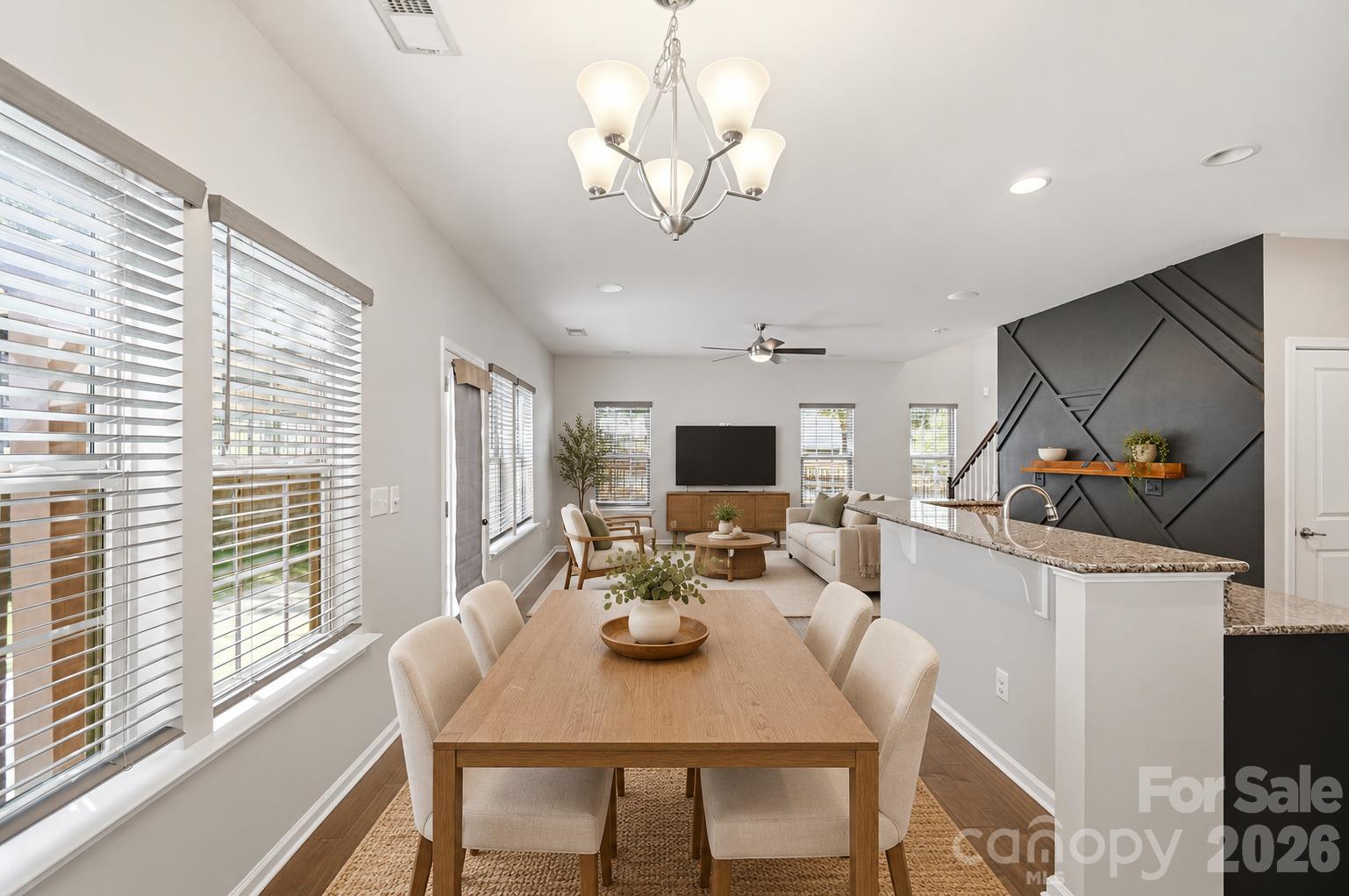 Virtually staged - 1823 Fleetwood Drive, Charlotte