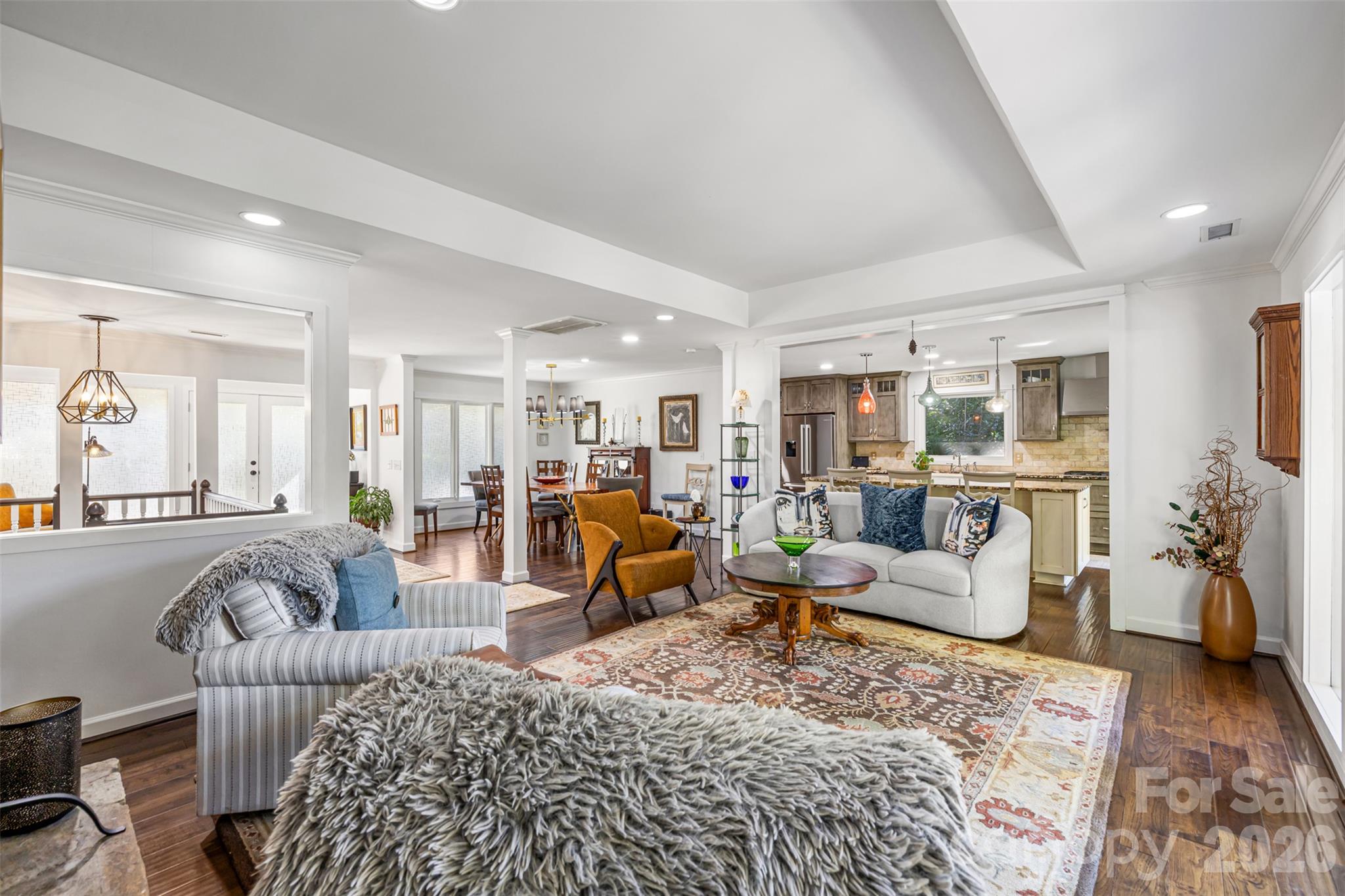 Wood flooring throughout main - 4 Thornwood Lane, Lake Wylie