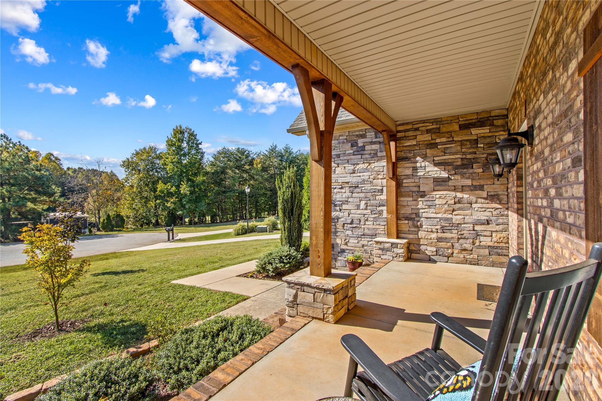 Rock on your private front porch. - 178 Nellwood Court, Mocksville