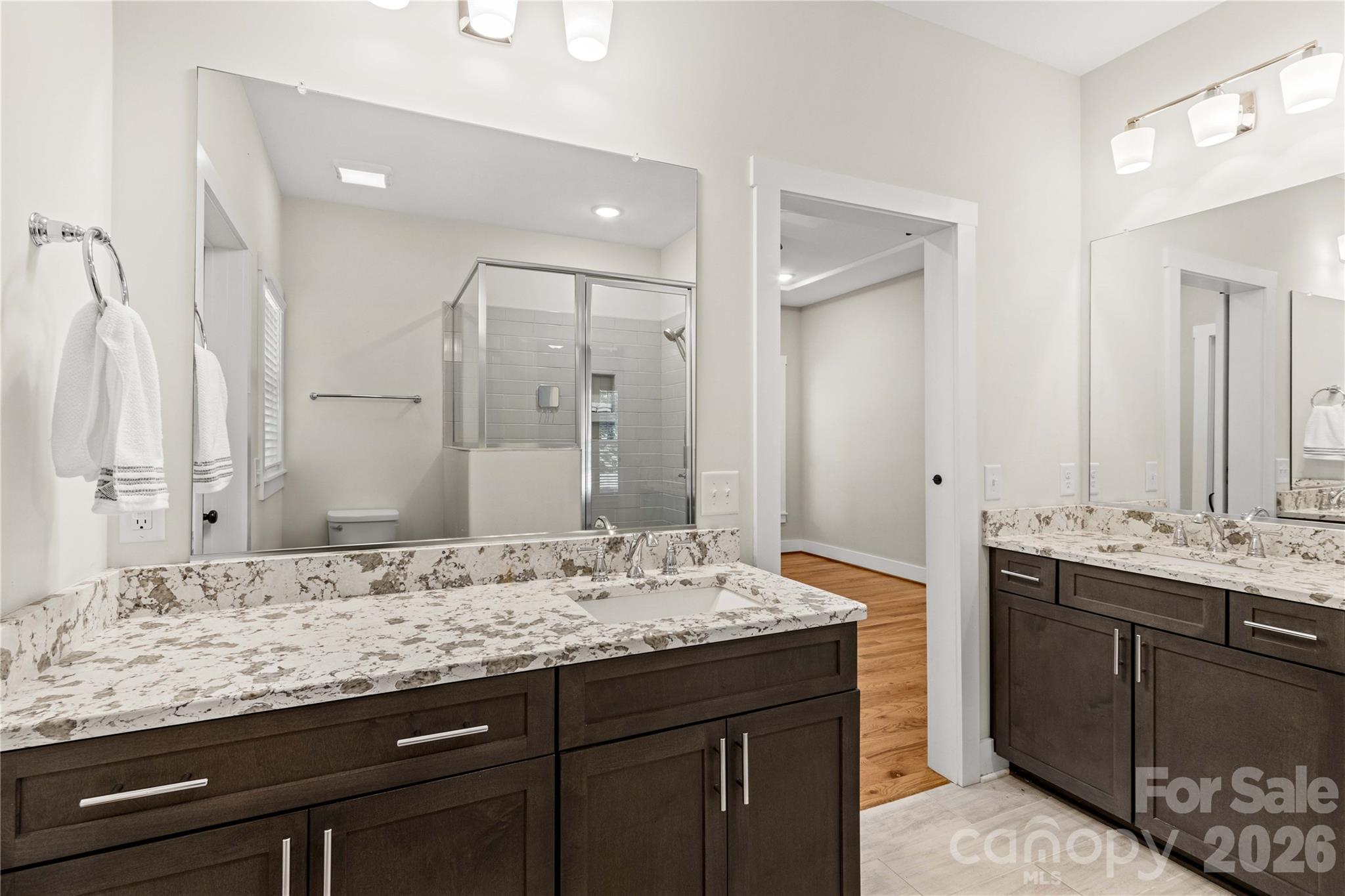 Elegant countertops and tiled floors - 178 Nellwood Court, Mocksville
