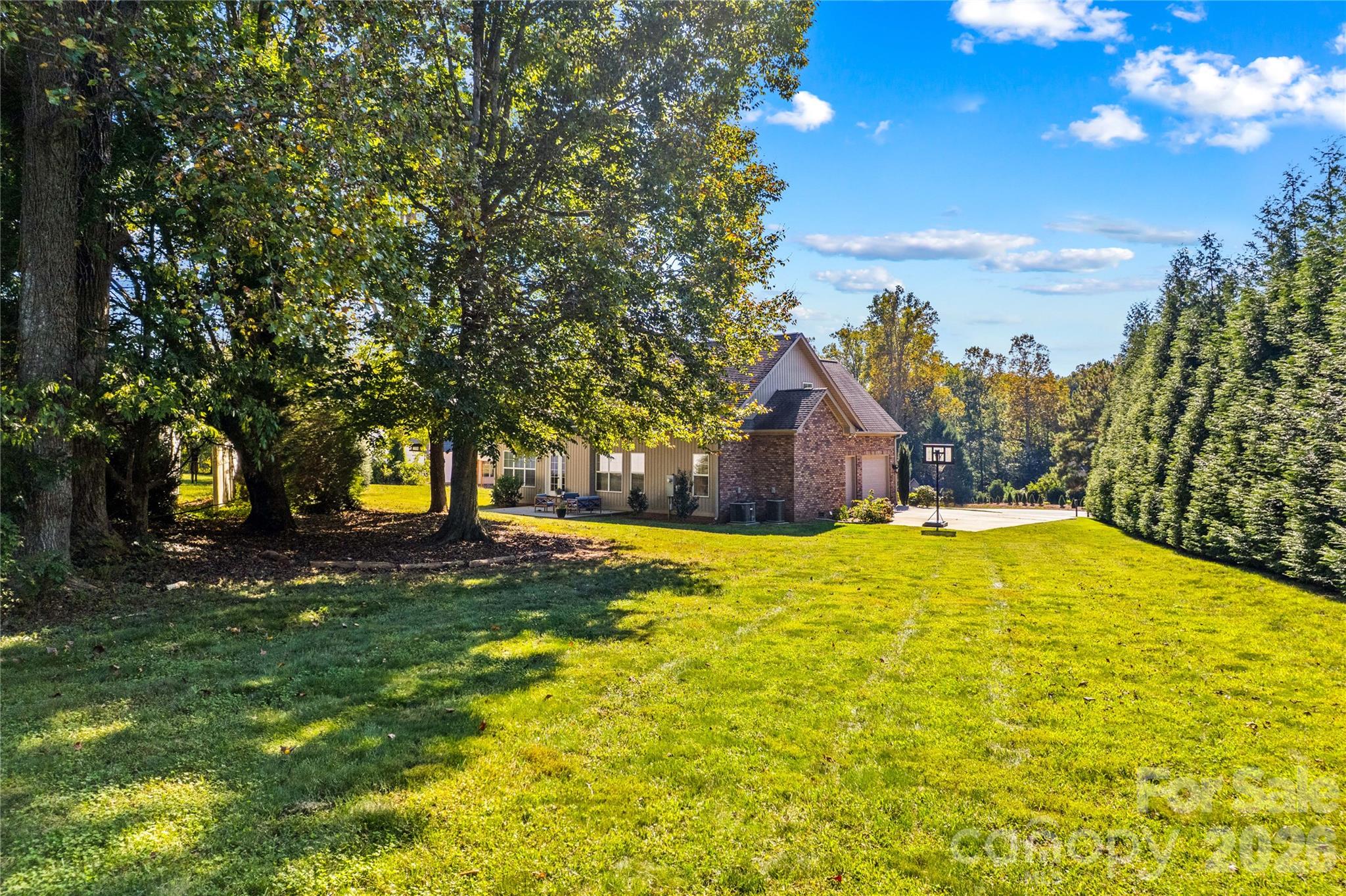 Large backyard and brand new shed just outside this view on the right. - 178 Nellwood Court, Mocksville