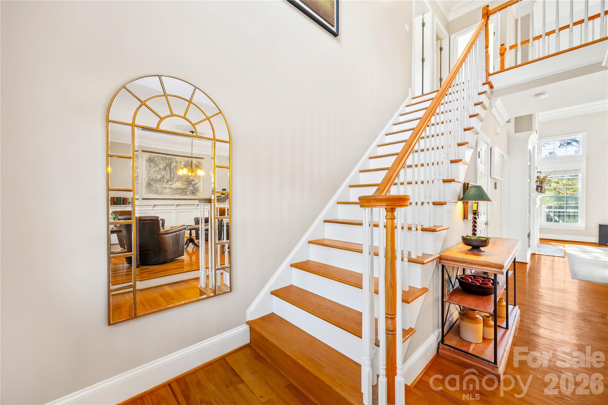 Stairs located at the foyer - 1410 Pine Needle Lane, Mooresville