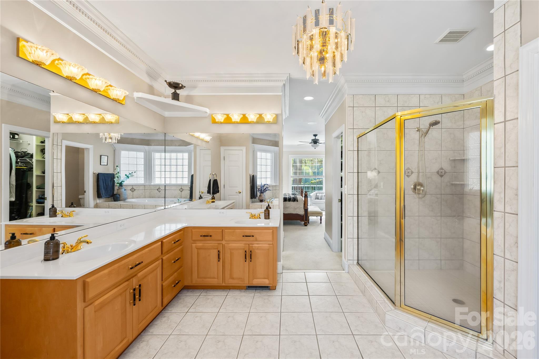 Primary Bathroom - 1410 Pine Needle Lane, Mooresville