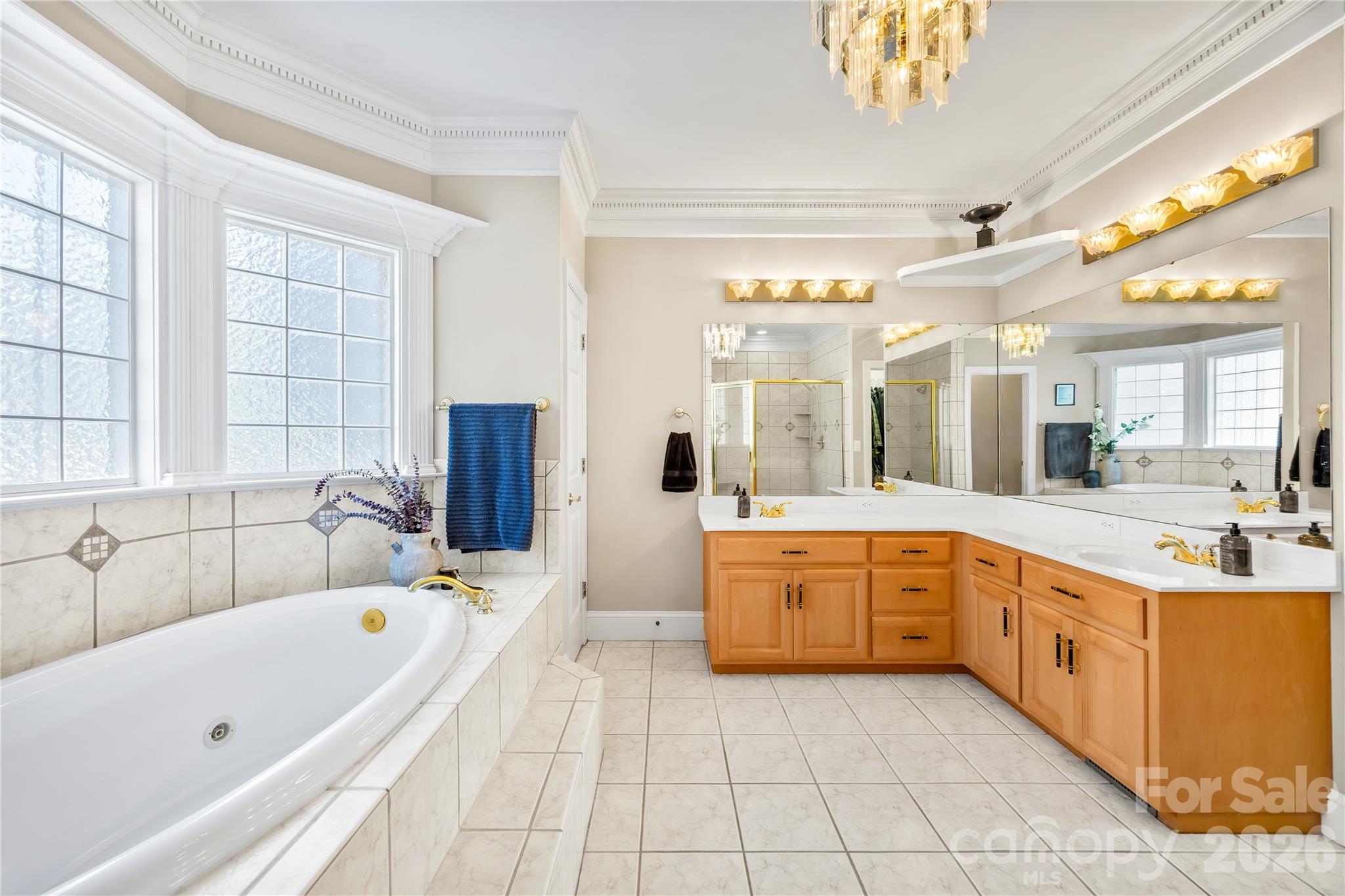 Primary Bathroom - 1410 Pine Needle Lane, Mooresville