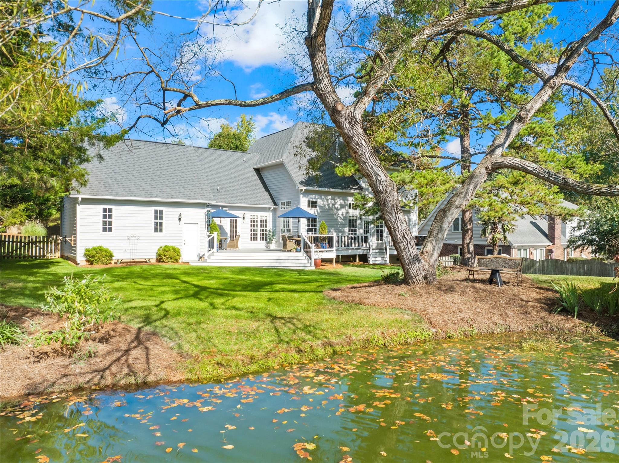 Community Pond behind the property - 1410 Pine Needle Lane, Mooresville