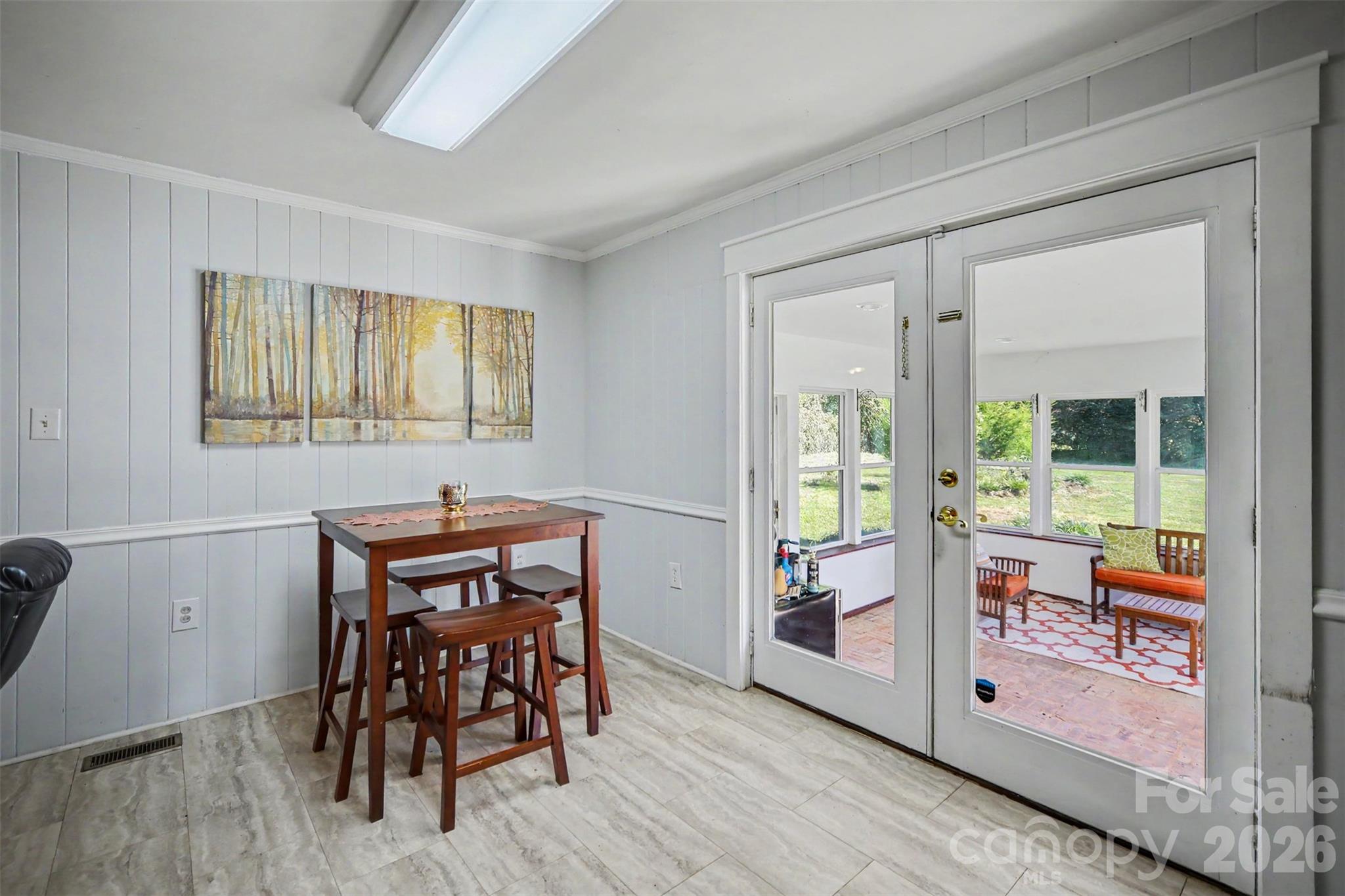Dining area leads to screened-in porch - 1620 Forest Lake Drive, Rock Hill