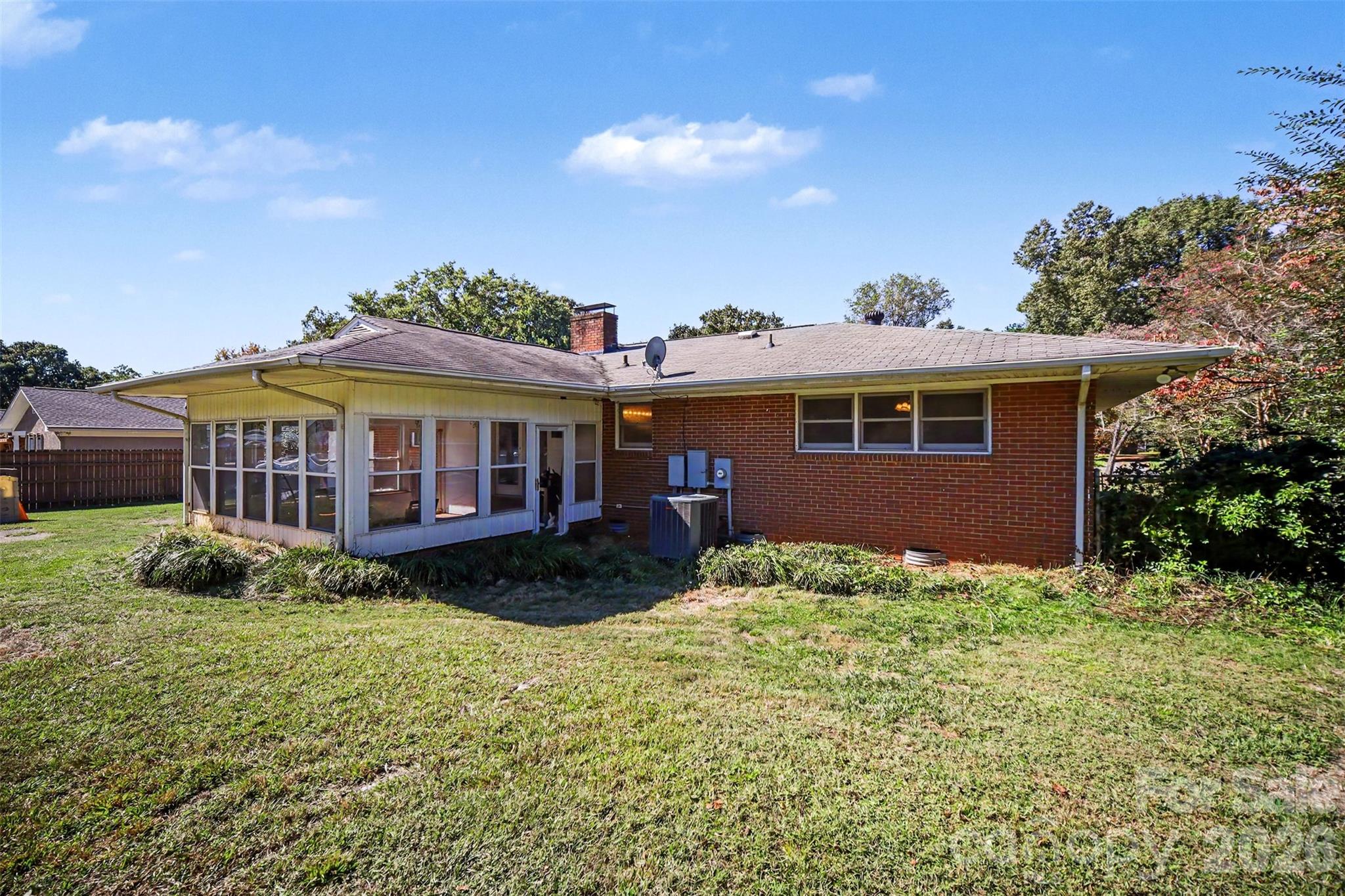 Rear view of home - 1620 Forest Lake Drive, Rock Hill