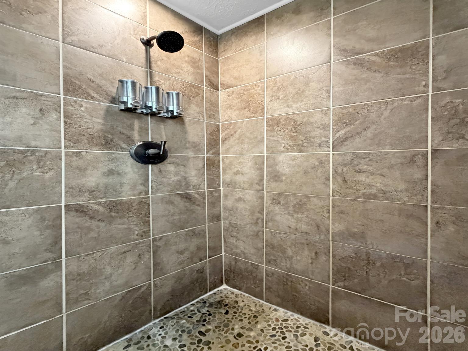 Shower with the pebble floor - 91 Worsham Drive, Waynesville