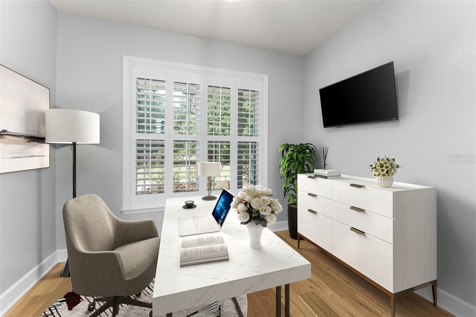 Study adjacent to Great room (Virtually staged) - 8499 NE 8TH PL, HIGH SPRINGS