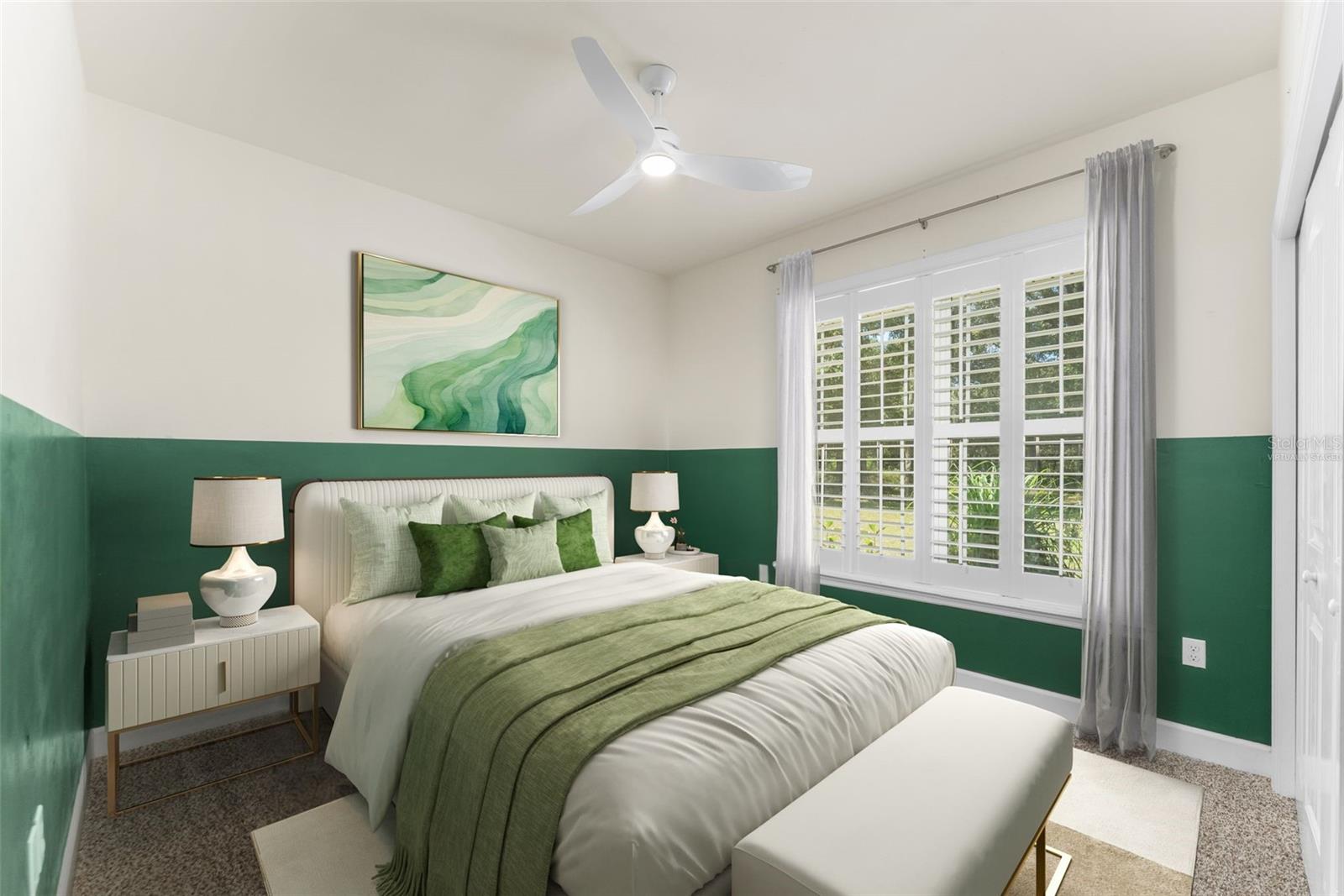 Bedroom 3 (Virtually staged) - 8499 NE 8TH PL, HIGH SPRINGS