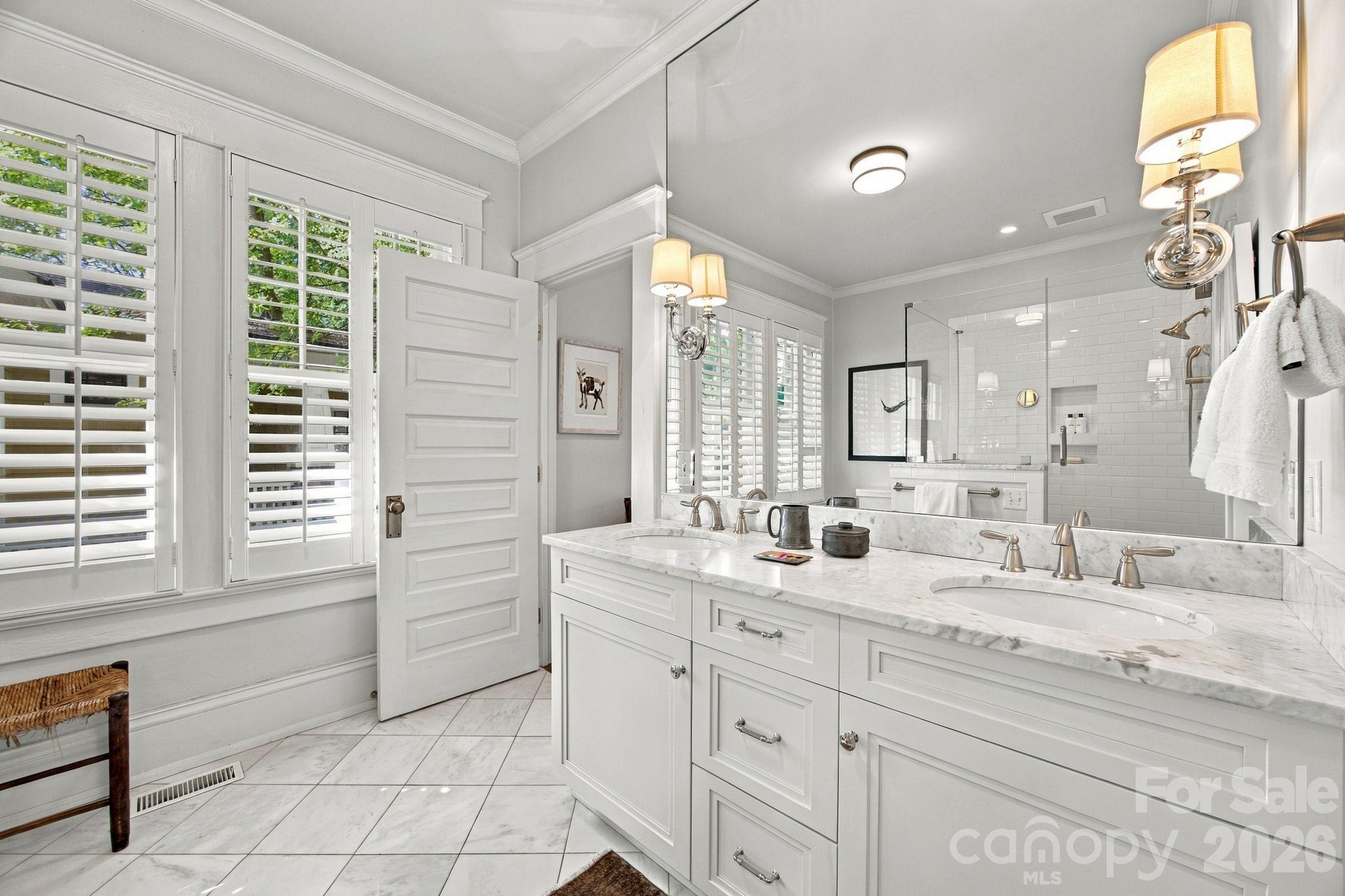 Updated primary full bath - 1912 Park Road, Charlotte