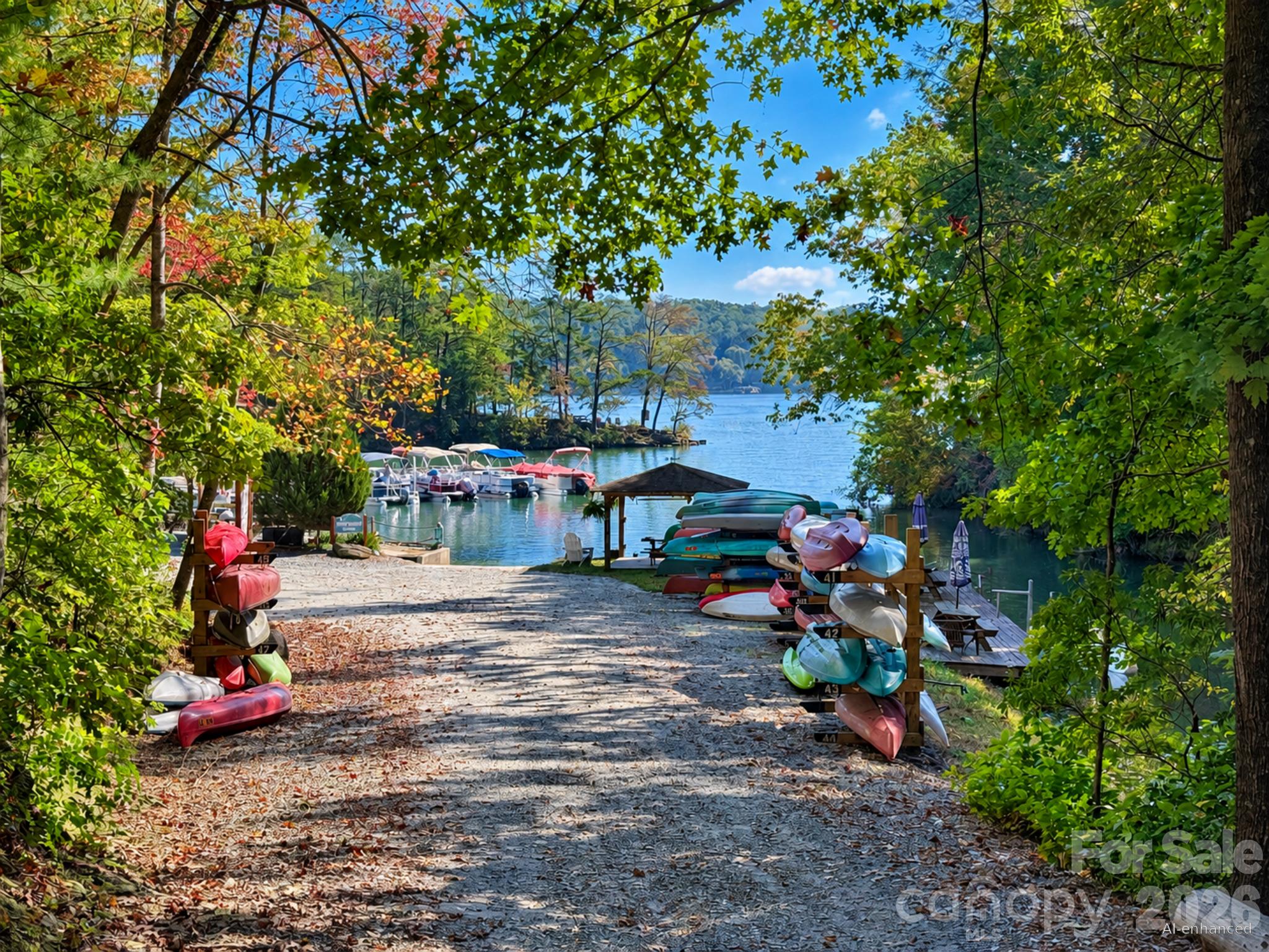 Entering private beach access & boat launch - 0 E Wilderness Road, Lake Lure