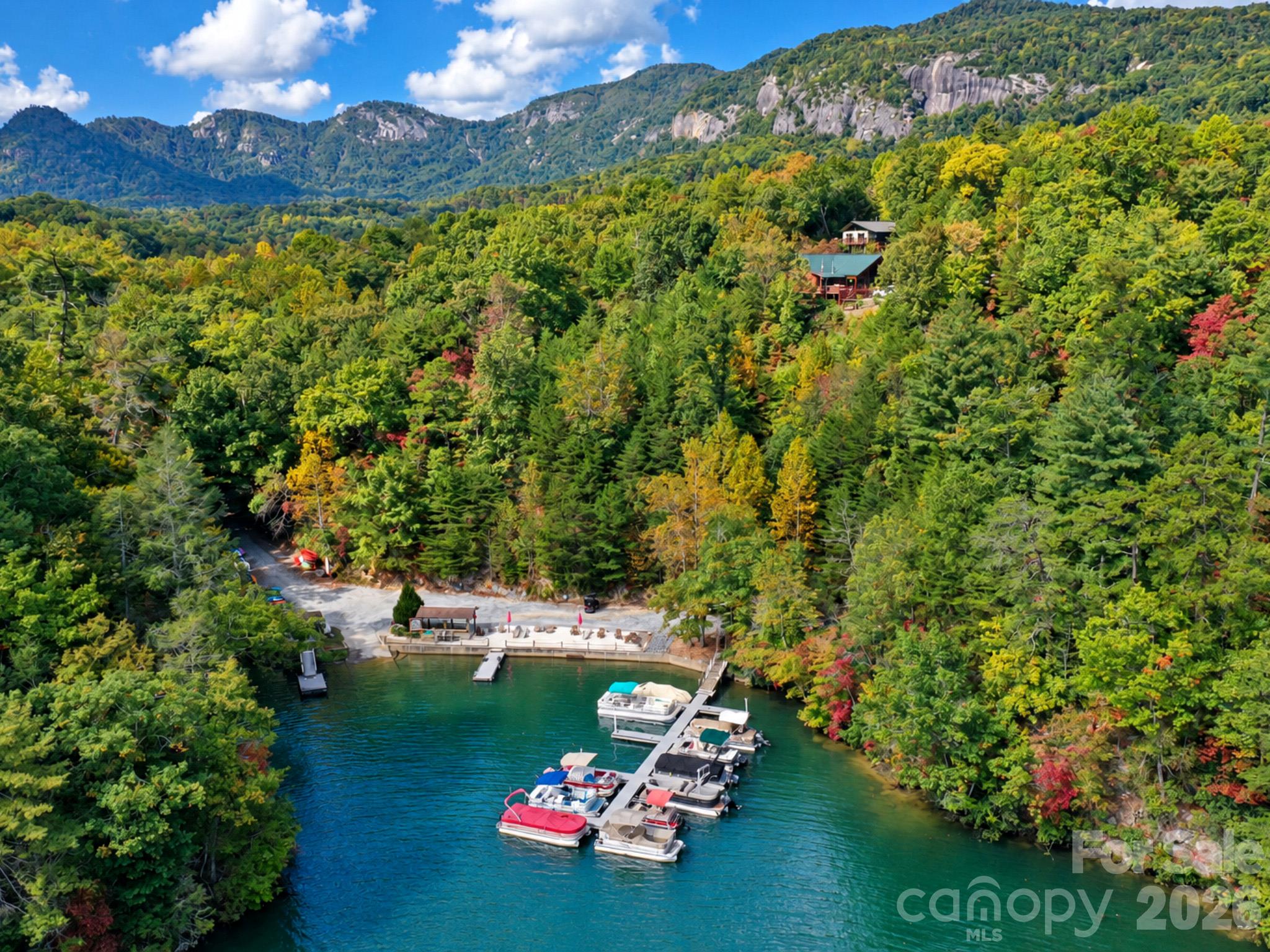Aeriel of Marina and Mountians - 0 E Wilderness Road, Lake Lure