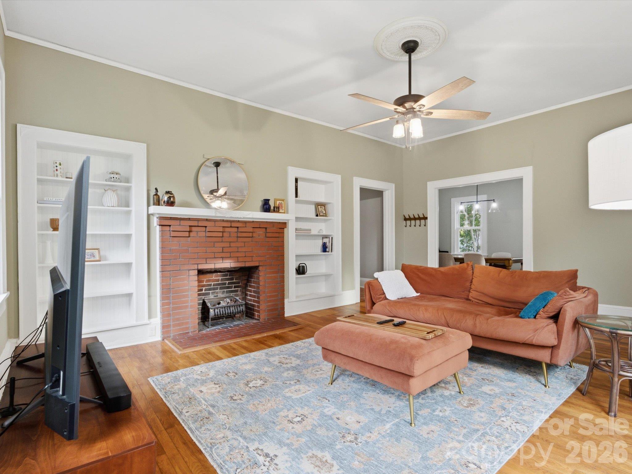 Living Room Looking to Dining Room - 707 S York Street, Gastonia