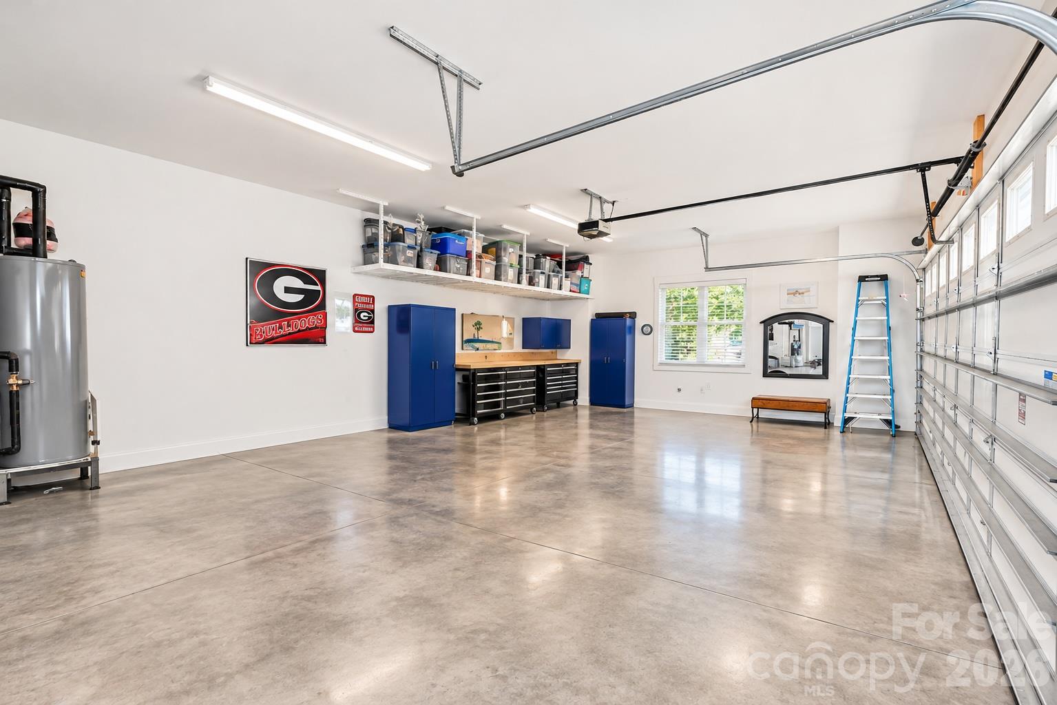 Large garage with EV Charger and storage. - 3668 Rock Bridge Drive NE, Conover