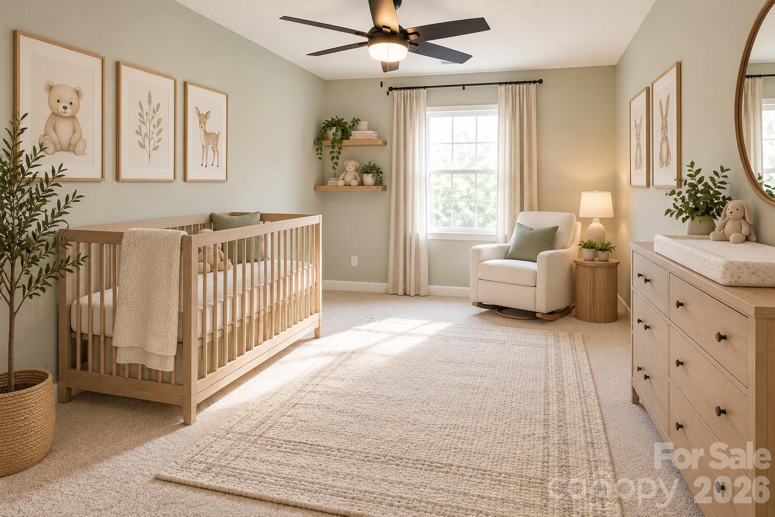 Virtually Staged Bedroom #2 - 1036 Valley Forge Road, Clover