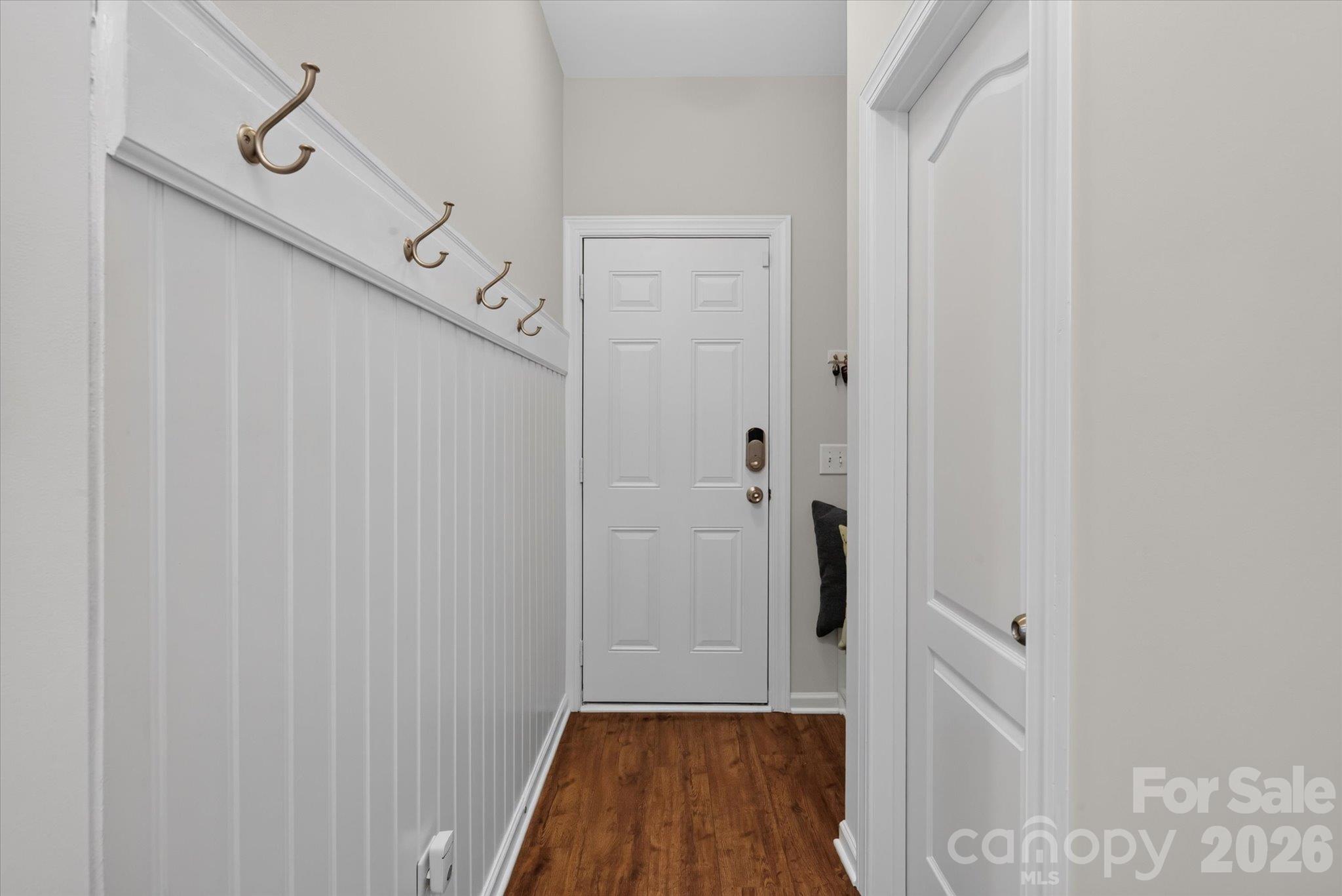 Drop Zone and storage bench at entry from garage - 6107 Cactus Valley Road, Charlotte