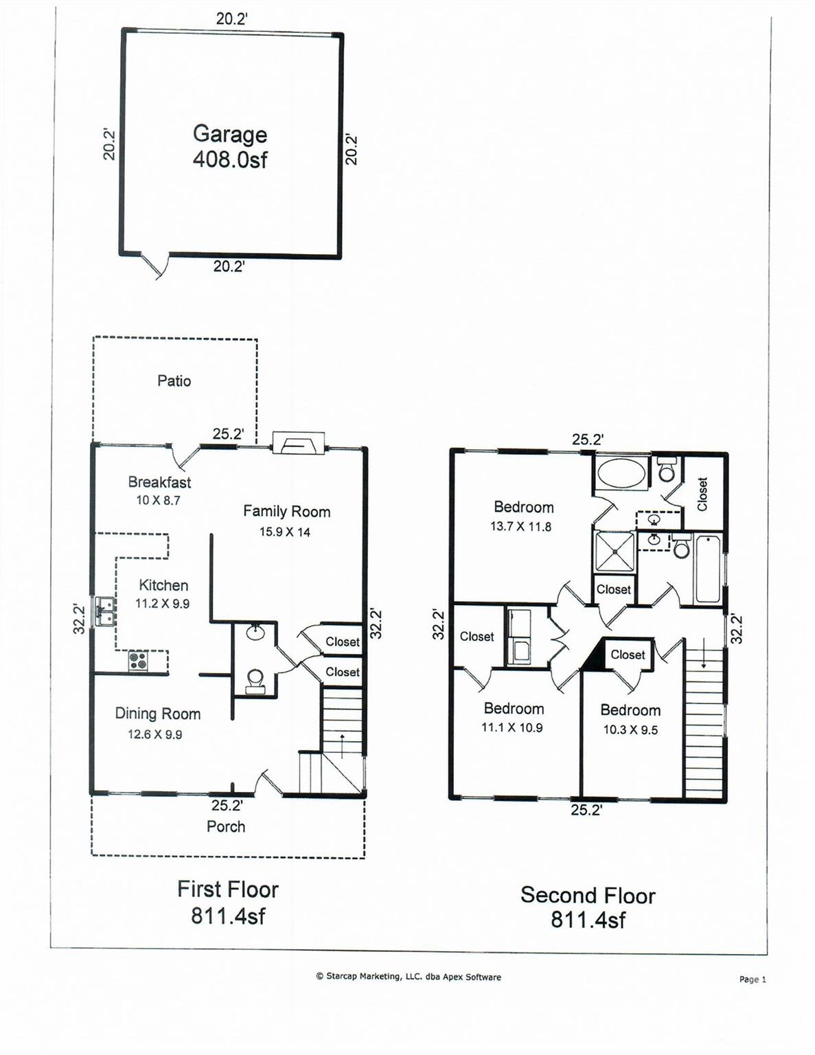 Floorplan - 15404 Crossing Gate Drive, Cornelius