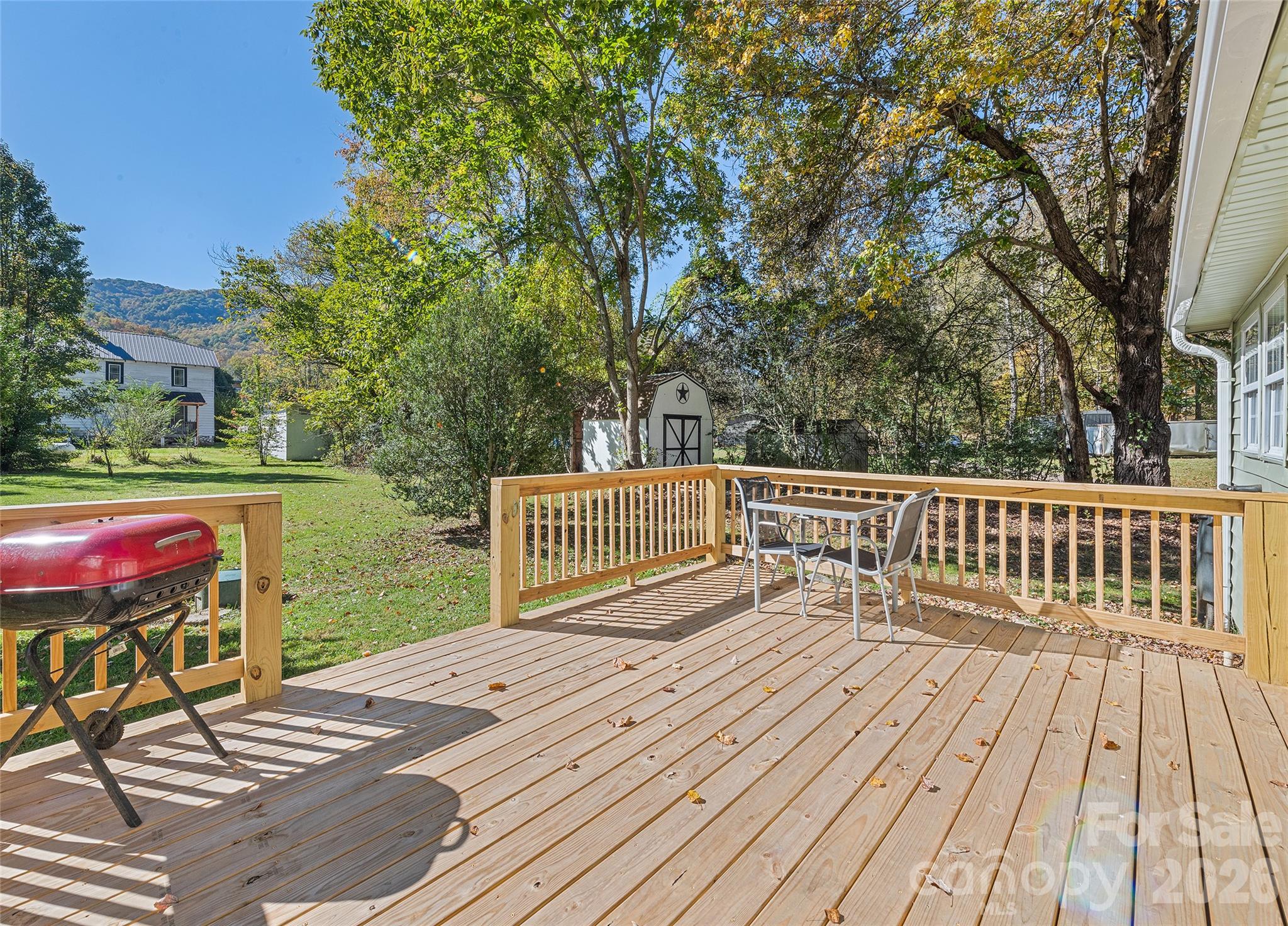 Large Back Deck - 179 Jonathan Creek Road, Waynesville