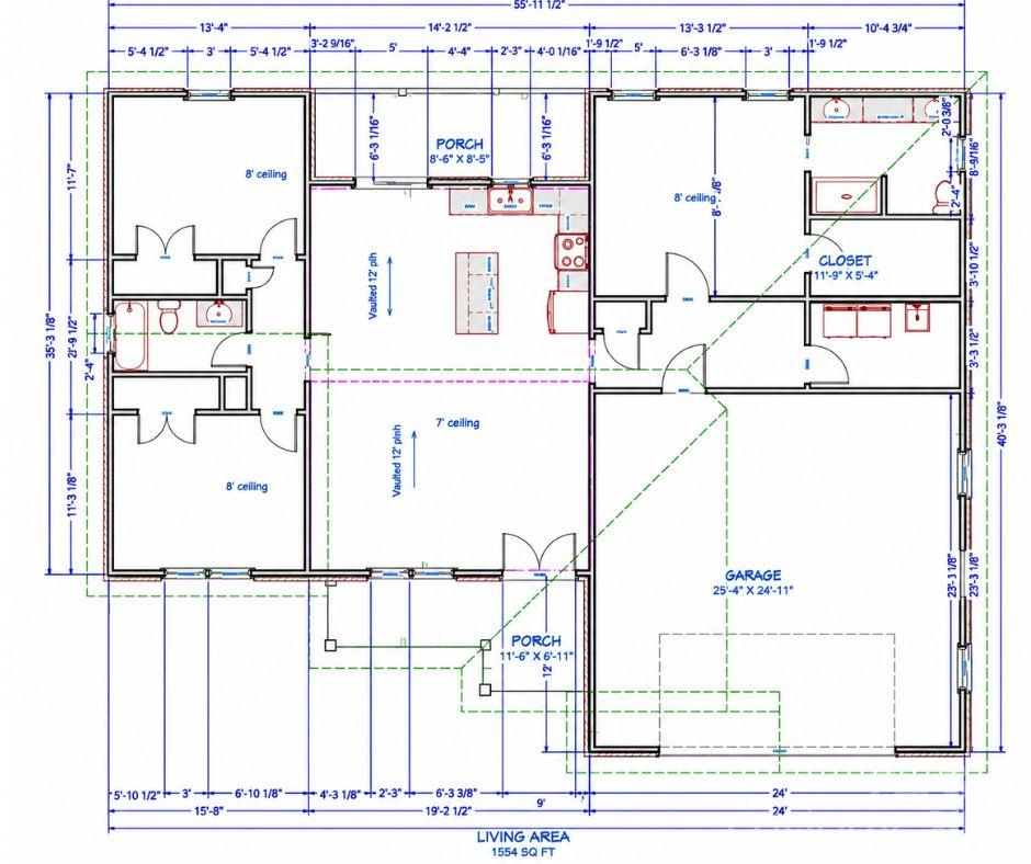 FLOOR PLAN BUILDER PROVIDED this does not add the additional sq ft for the exterior - 00 Union Heights Court, Vale