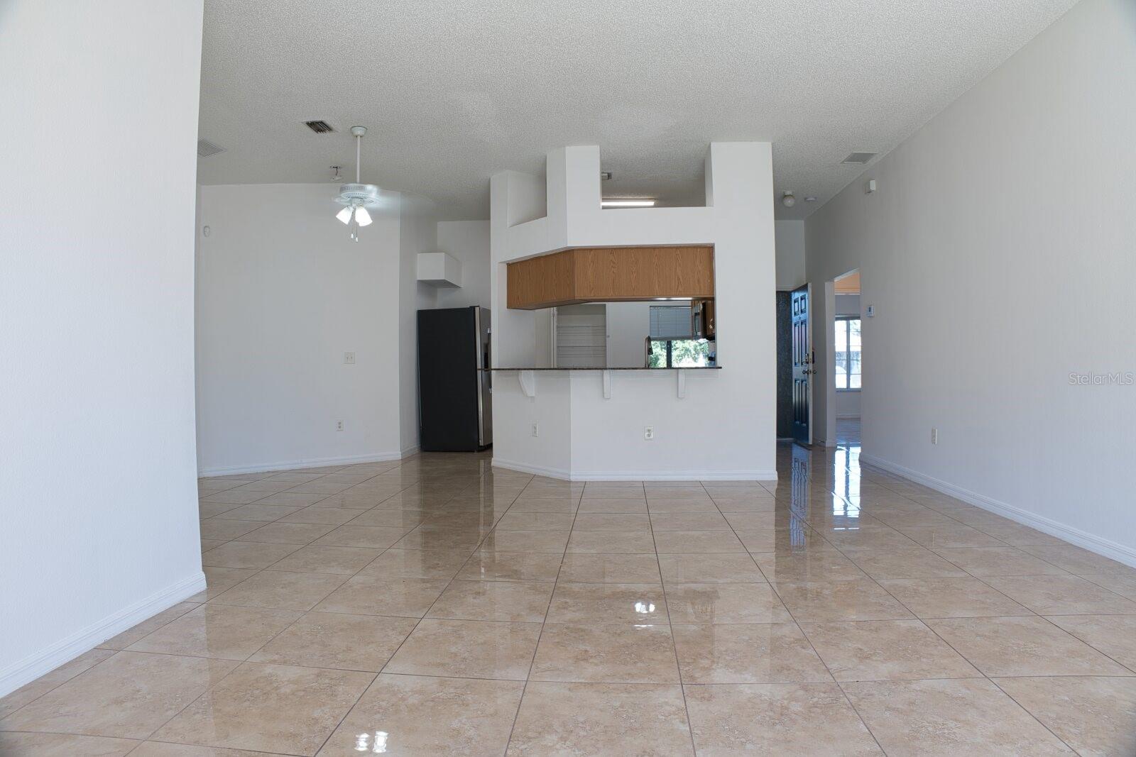 Spacious open-concept living room with a direct view into the kitchen. - 11007 WHITECAP DR, RIVERVIEW