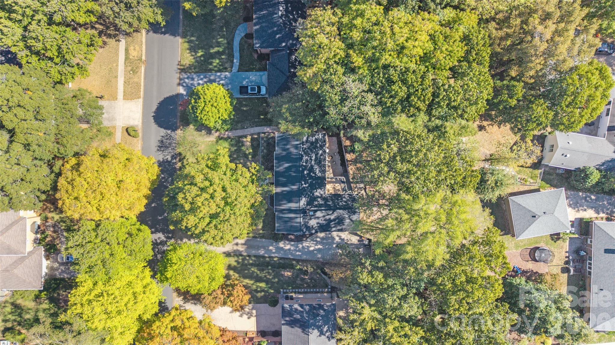 Take in the beauty of this established, mature neighborhood, where tree-lined streets and generously sized lots create a sense of space, privacy, and timeless charm. Enjoy the character of an established community with room to breathe and a peaceful residential setting. - 6626 Rocky Falls Road, Charlotte