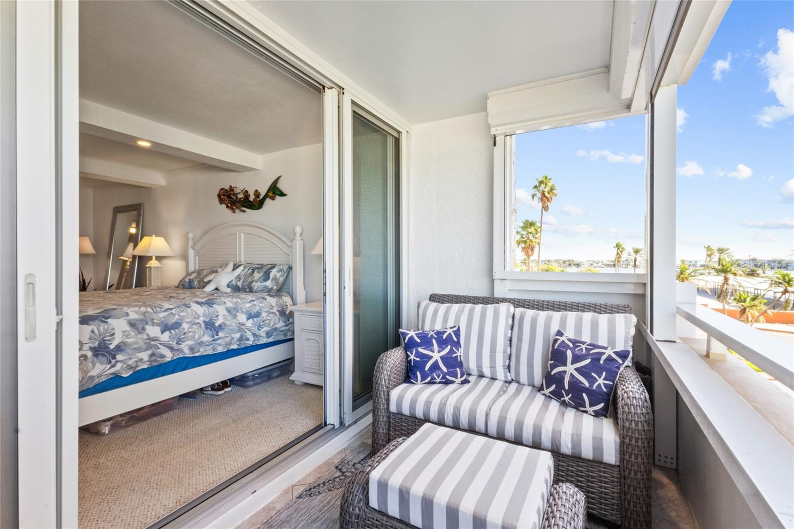 balcony looking East - 17920 GULF BLVD #302, REDINGTON SHORES