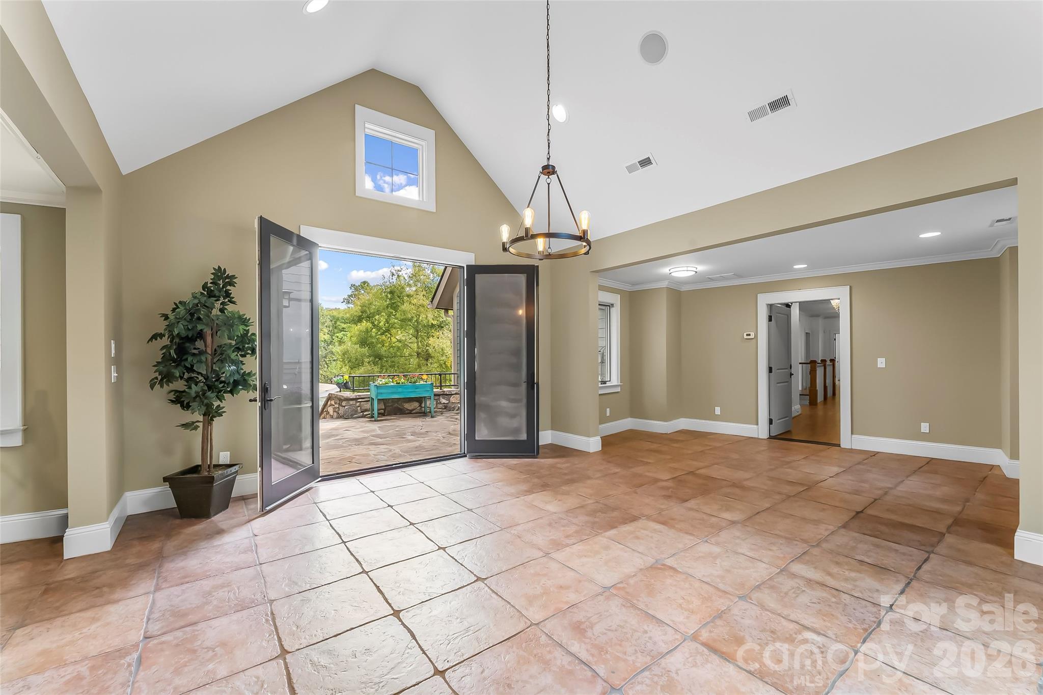 72 Oteen Church Rd (Main House): Gathering Room that connects 2 main residences (one with finished basement apt) - 68, 72, 82, and 84 Oteen Church Road, Asheville