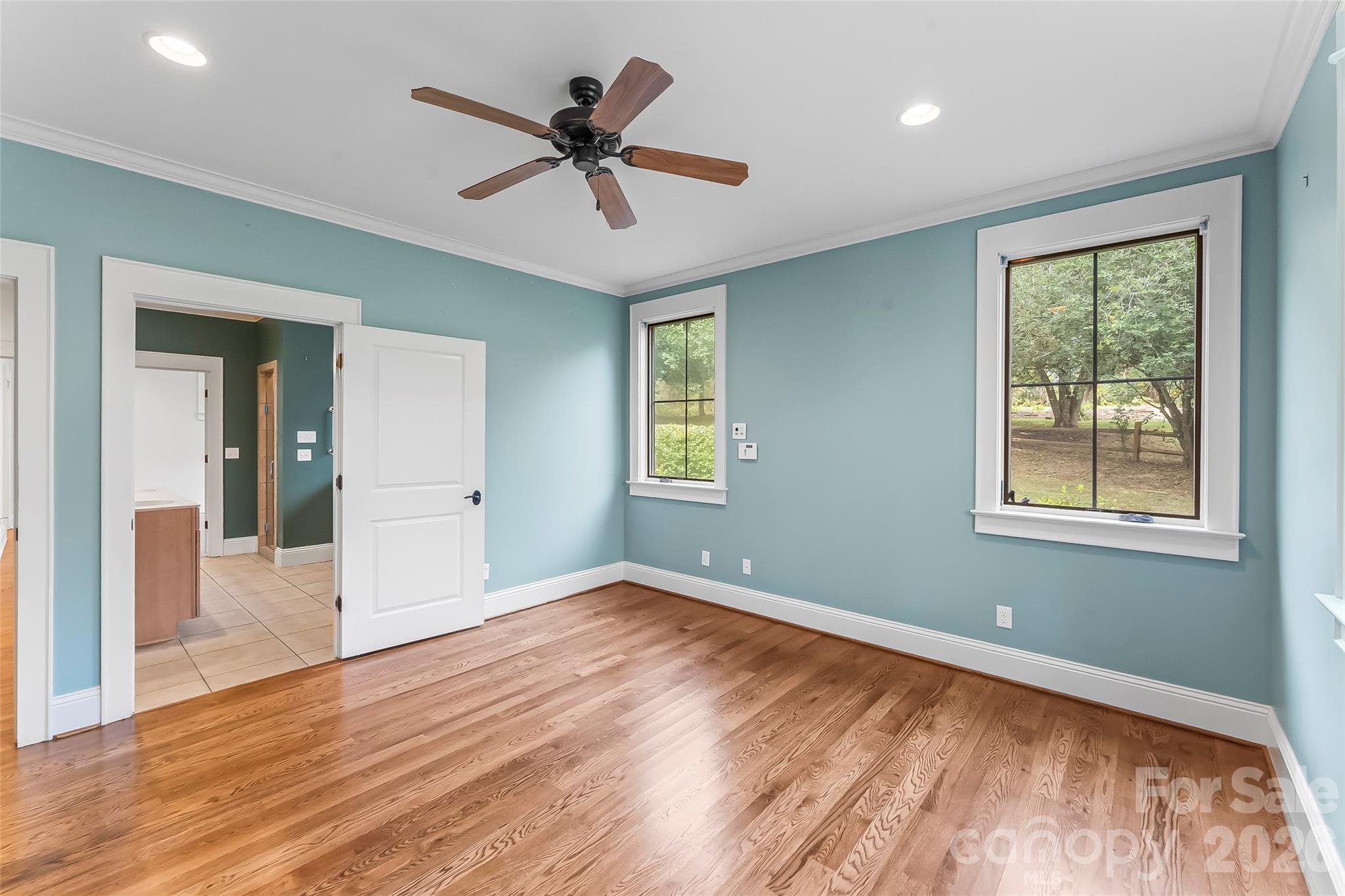 72-A Oteen Church Rd (Main House): Bedroom #2 with Jack-n-Jill full bath (with ADA accessibility) - 68, 72, 82, and 84 Oteen Church Road, Asheville