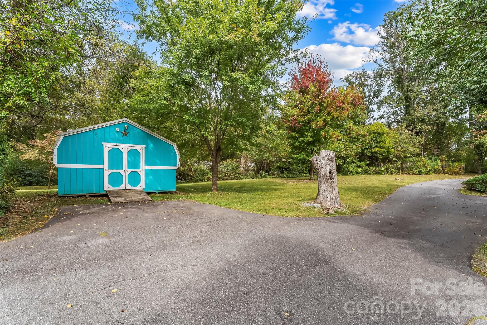Storage barn conveniently located on the main access drive - 68, 72, 82, and 84 Oteen Church Road, Asheville