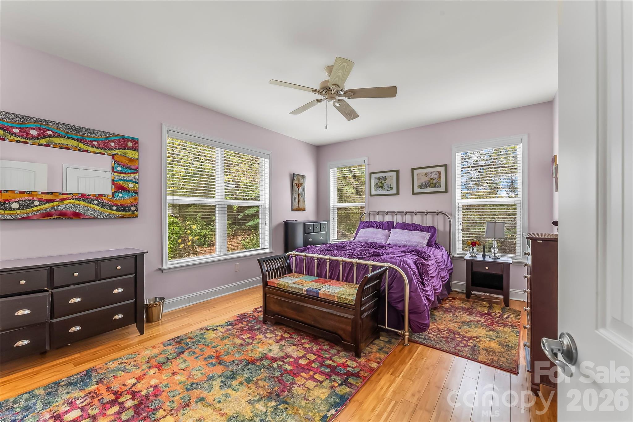 68 Oteen Church Rd (Blue Cottage): Primary bedroom suite - 68, 72, 82, and 84 Oteen Church Road, Asheville
