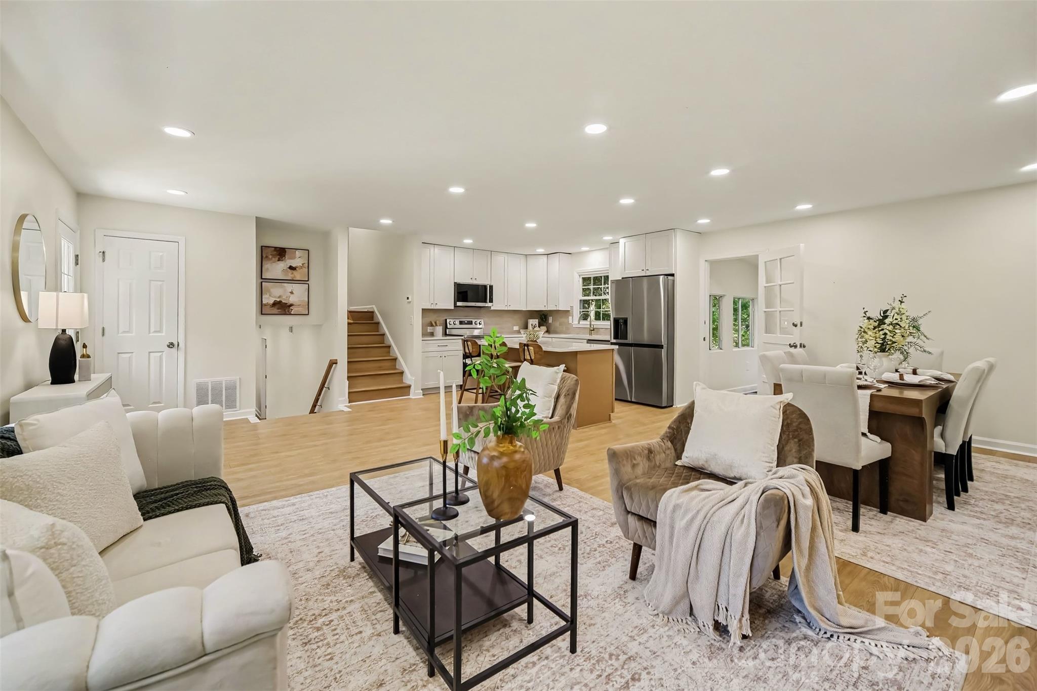 Main Living Room / Open Concept - 7434 Kilcullen Drive, Charlotte