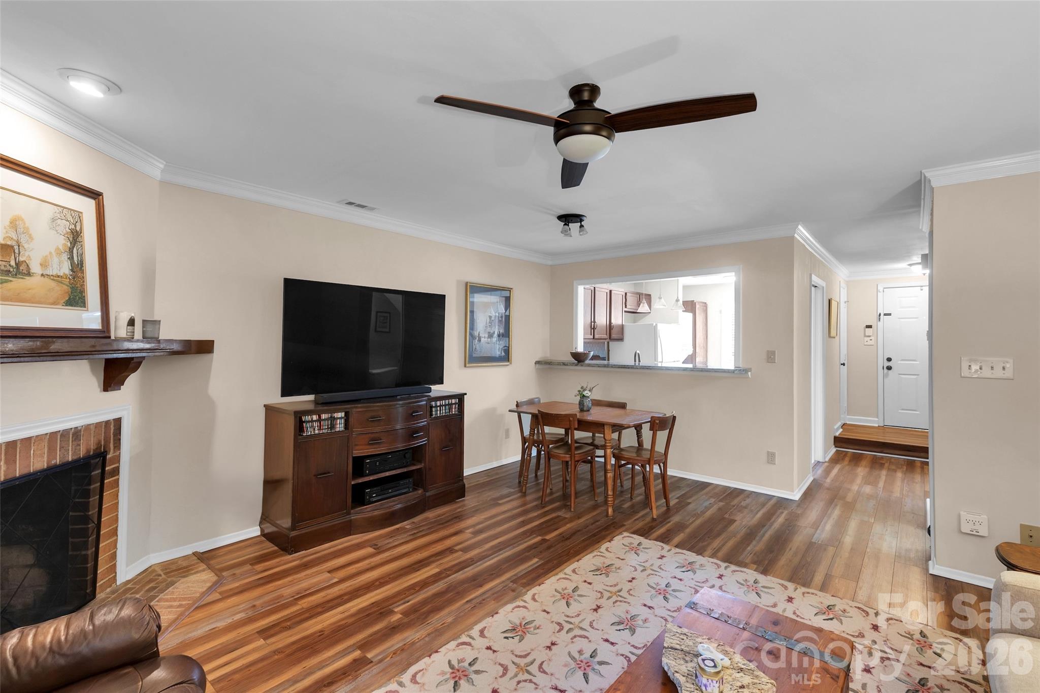 Great Room looking toward Kitchen and Entry - 9004-C Nolley Court, Charlotte