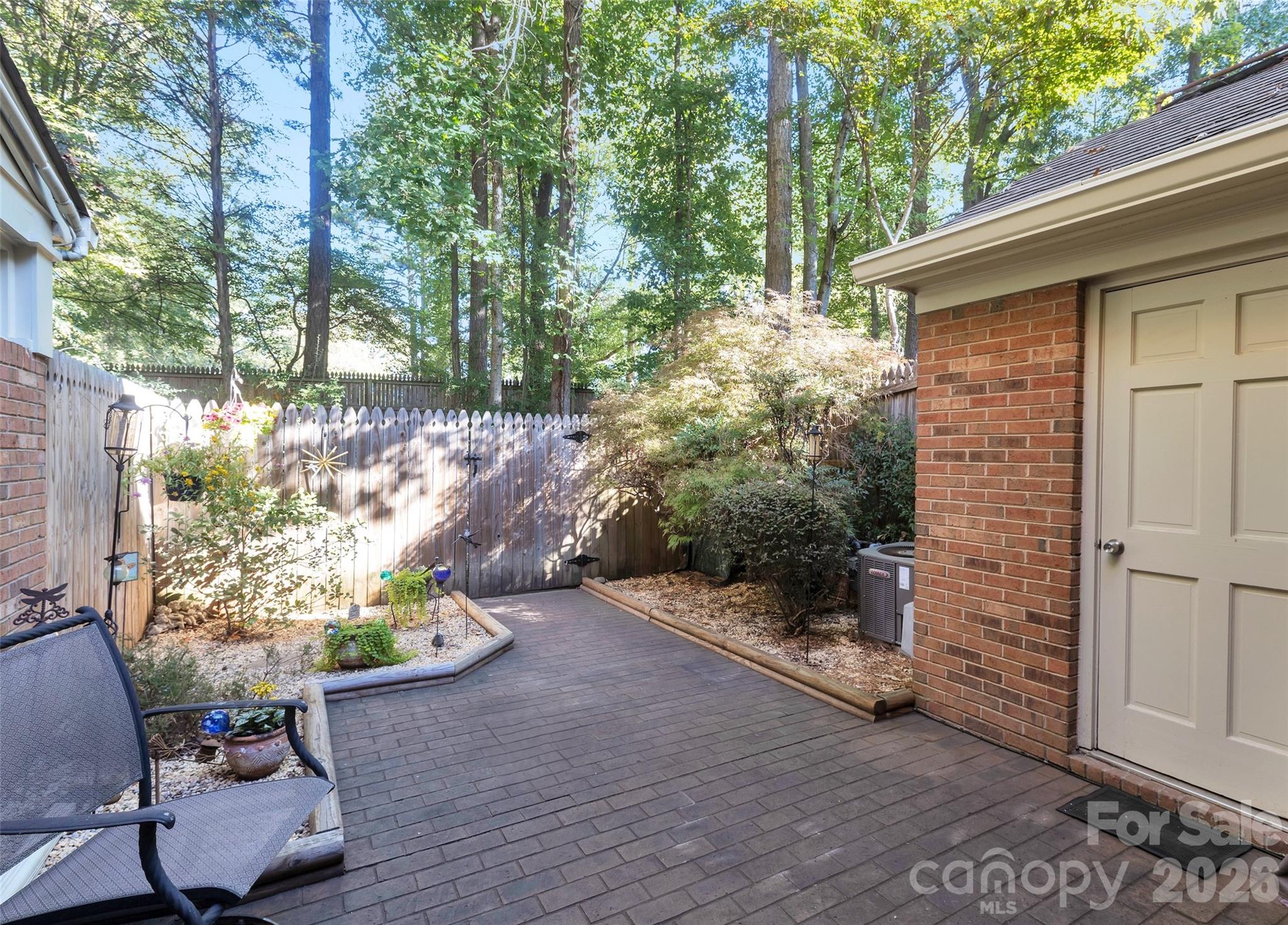 Brick Patio & Gardens and large Storage Closet with Shelving - 9004-C Nolley Court, Charlotte