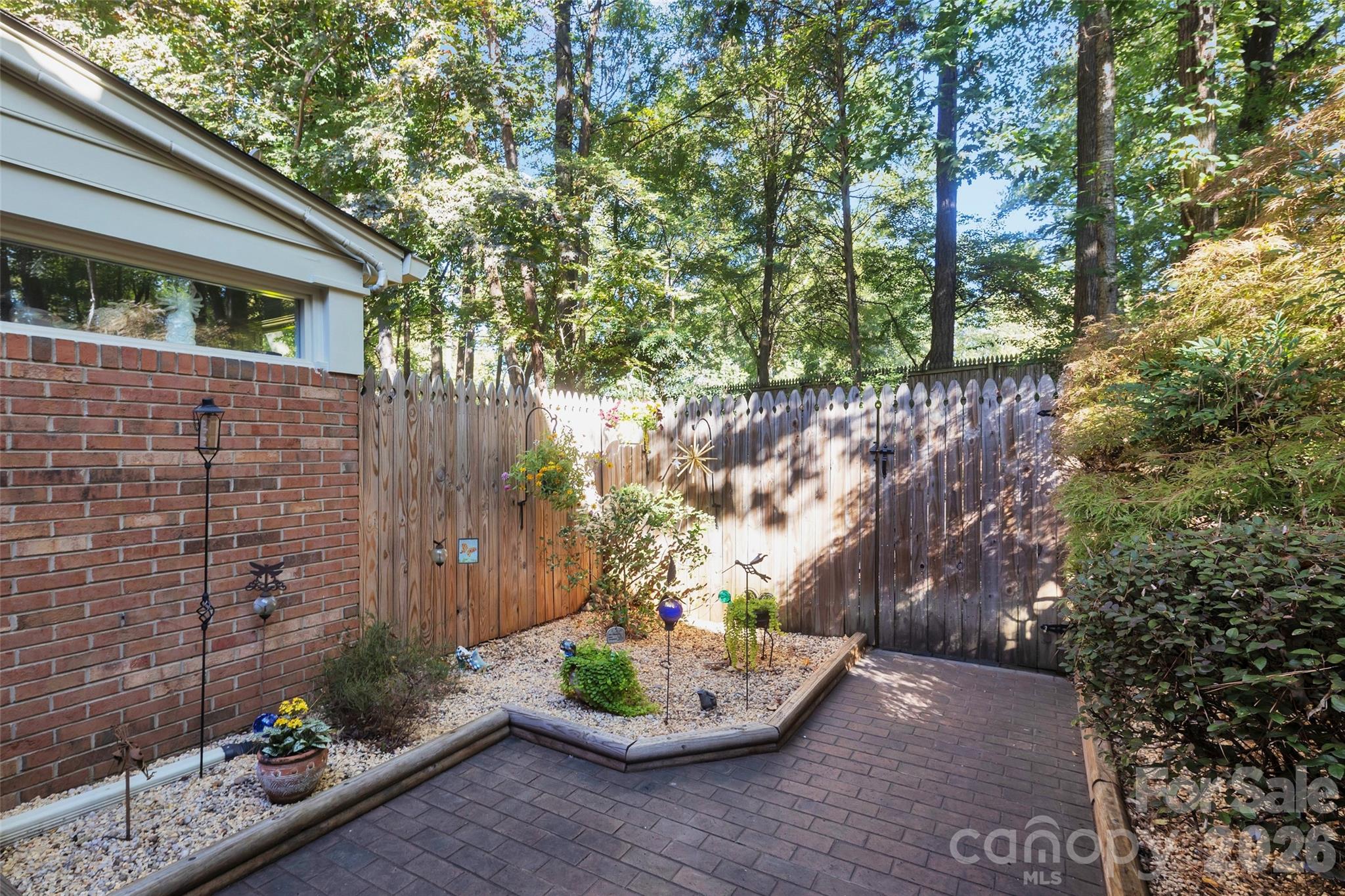 Private Brick Patio and Gardens - 9004-C Nolley Court, Charlotte