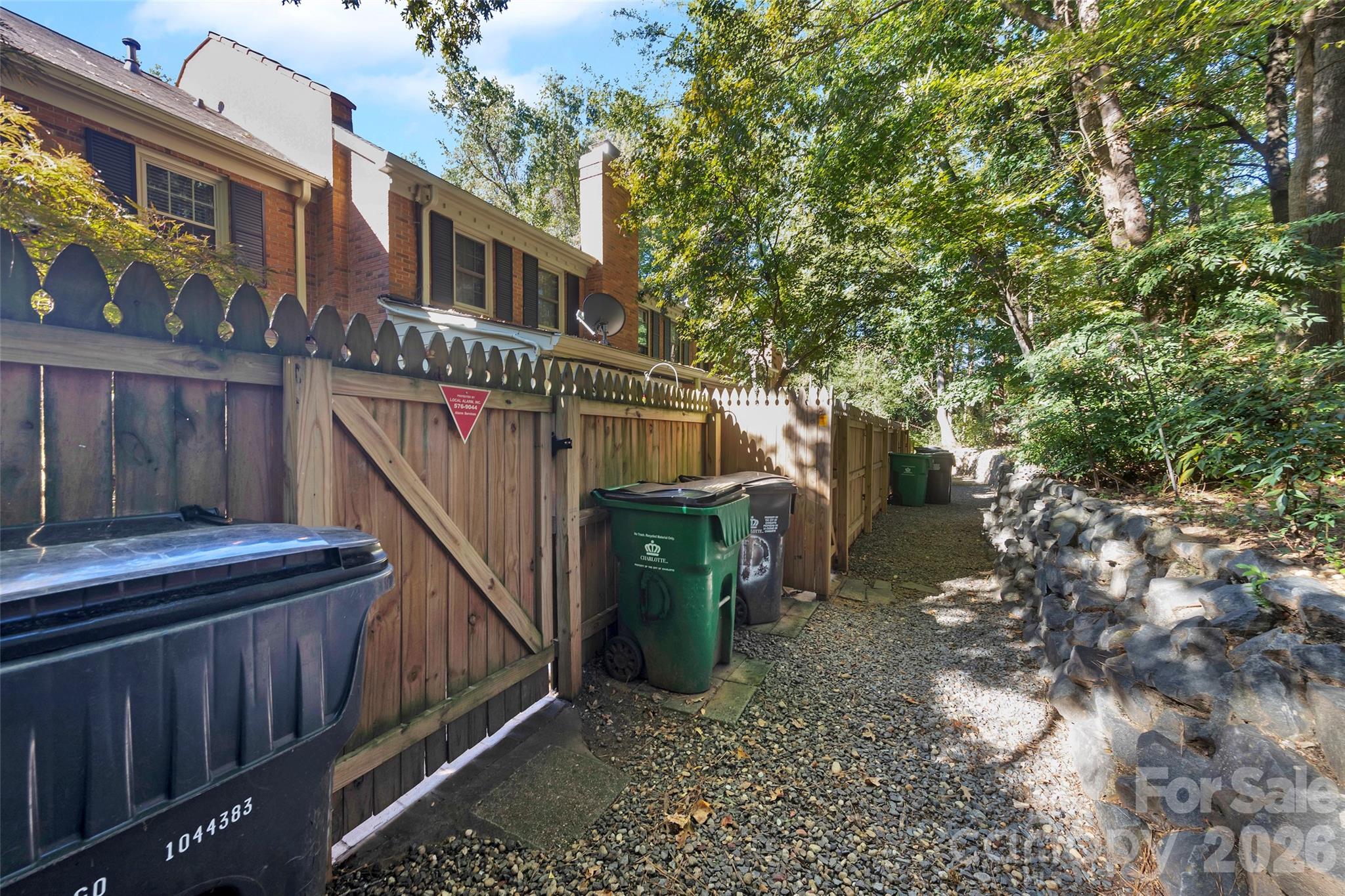 Walkway behind units. - 9004-C Nolley Court, Charlotte
