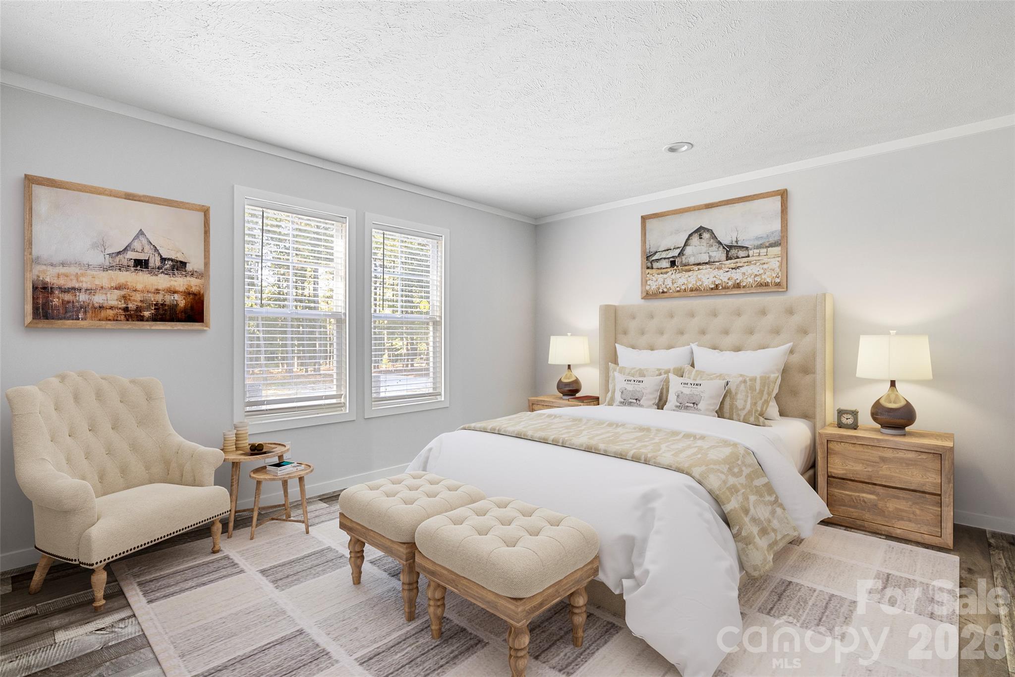 Primary suite, Virtually staged. - 1743 Beaker Road, Heath Springs